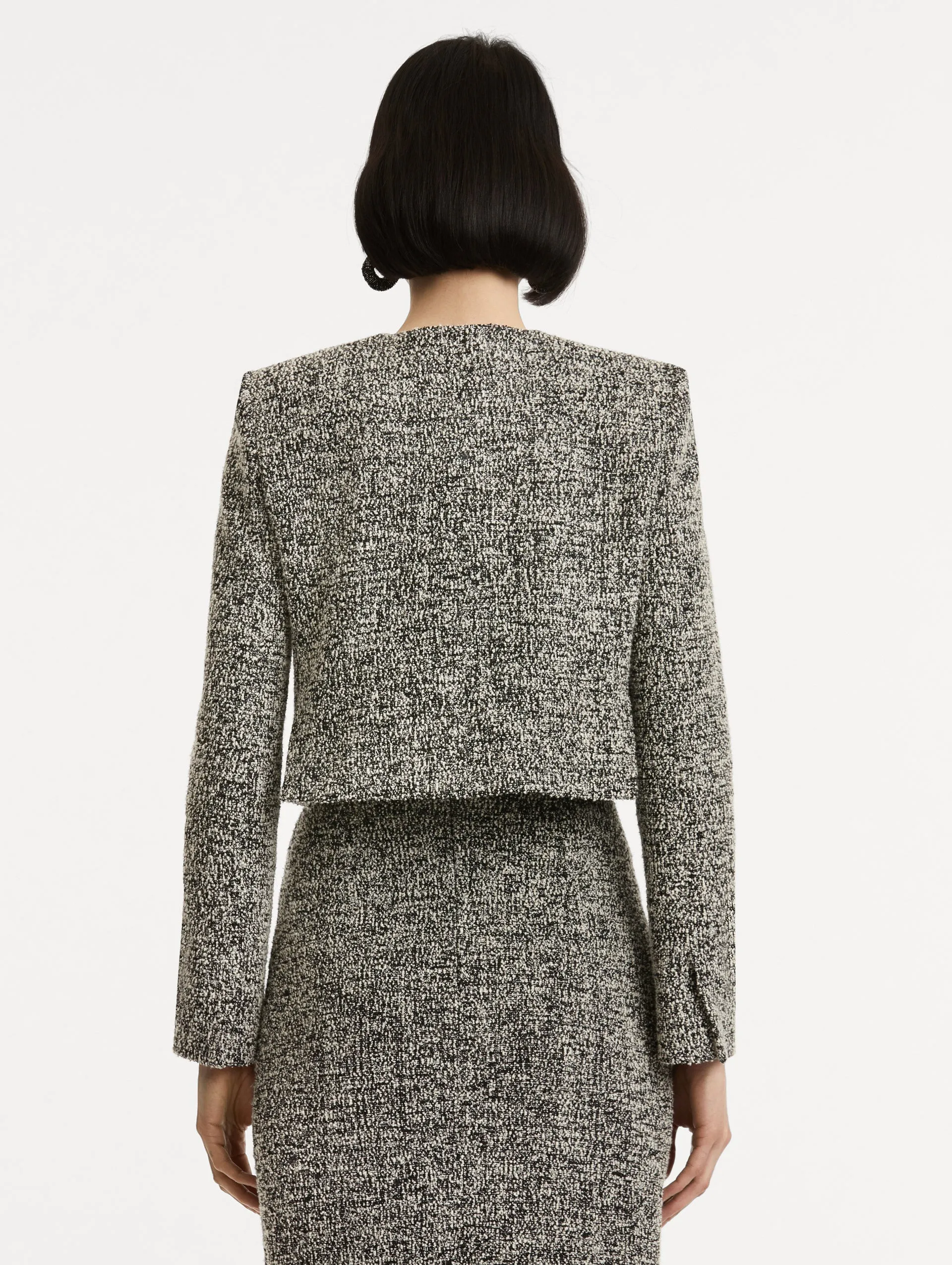 Bouclé Jersey Tweed Jacket sold by Oscar de la Renta product image thumbnail 4