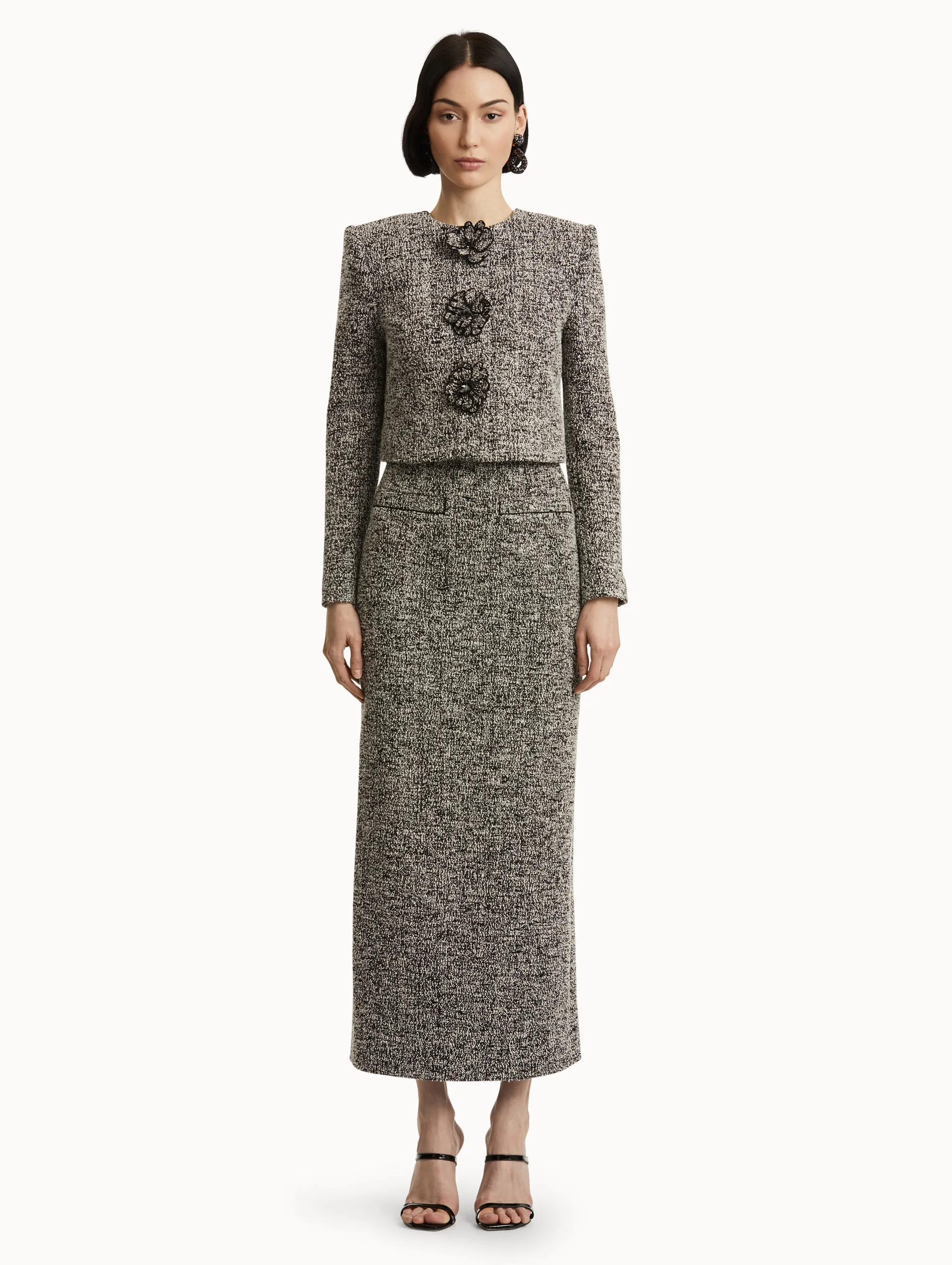 Bouclé Jersey Tweed Jacket sold by Oscar de la Renta product image thumbnail 3