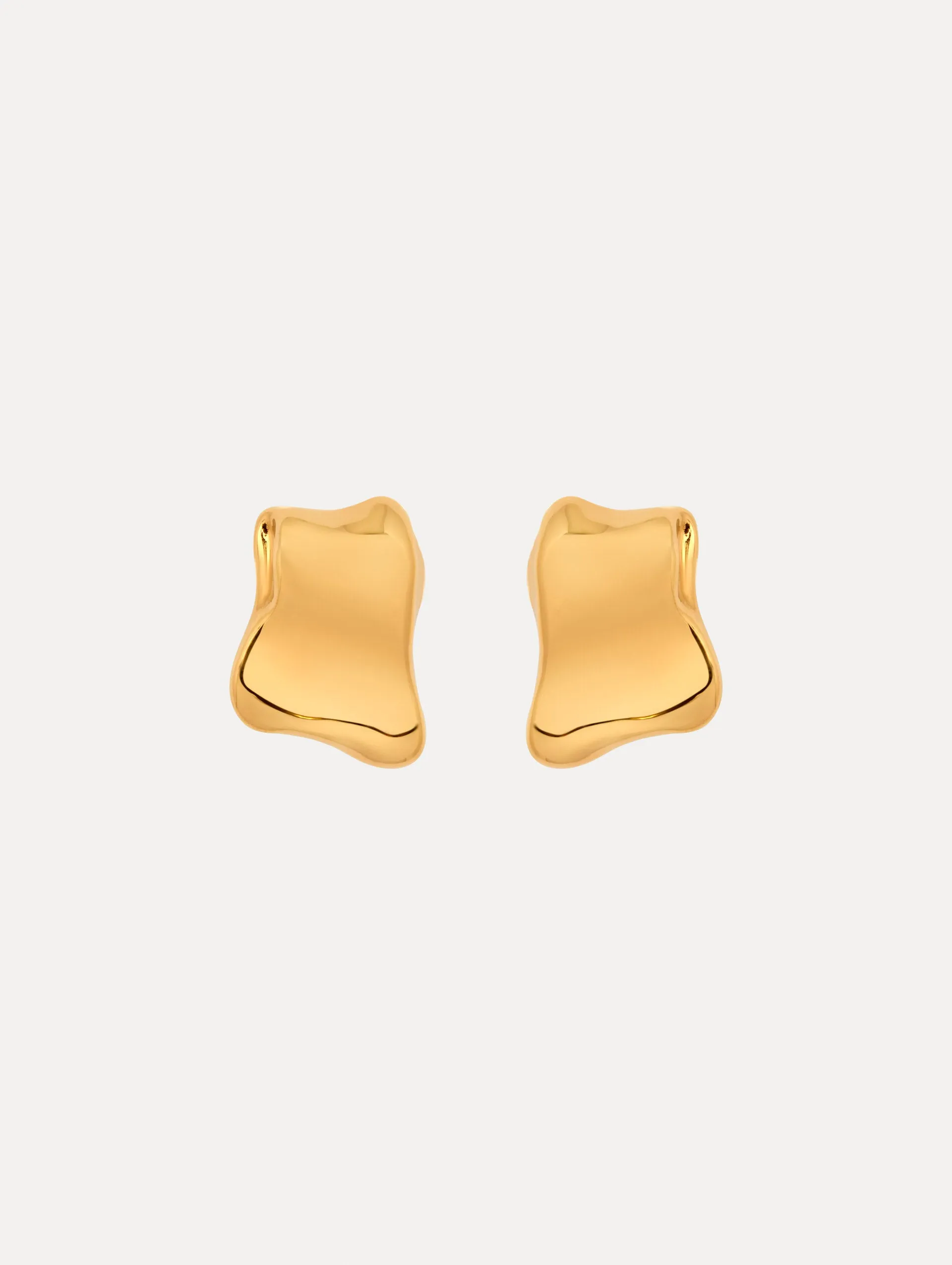 Sculpted Metal Earrings sold by Oscar de la Renta