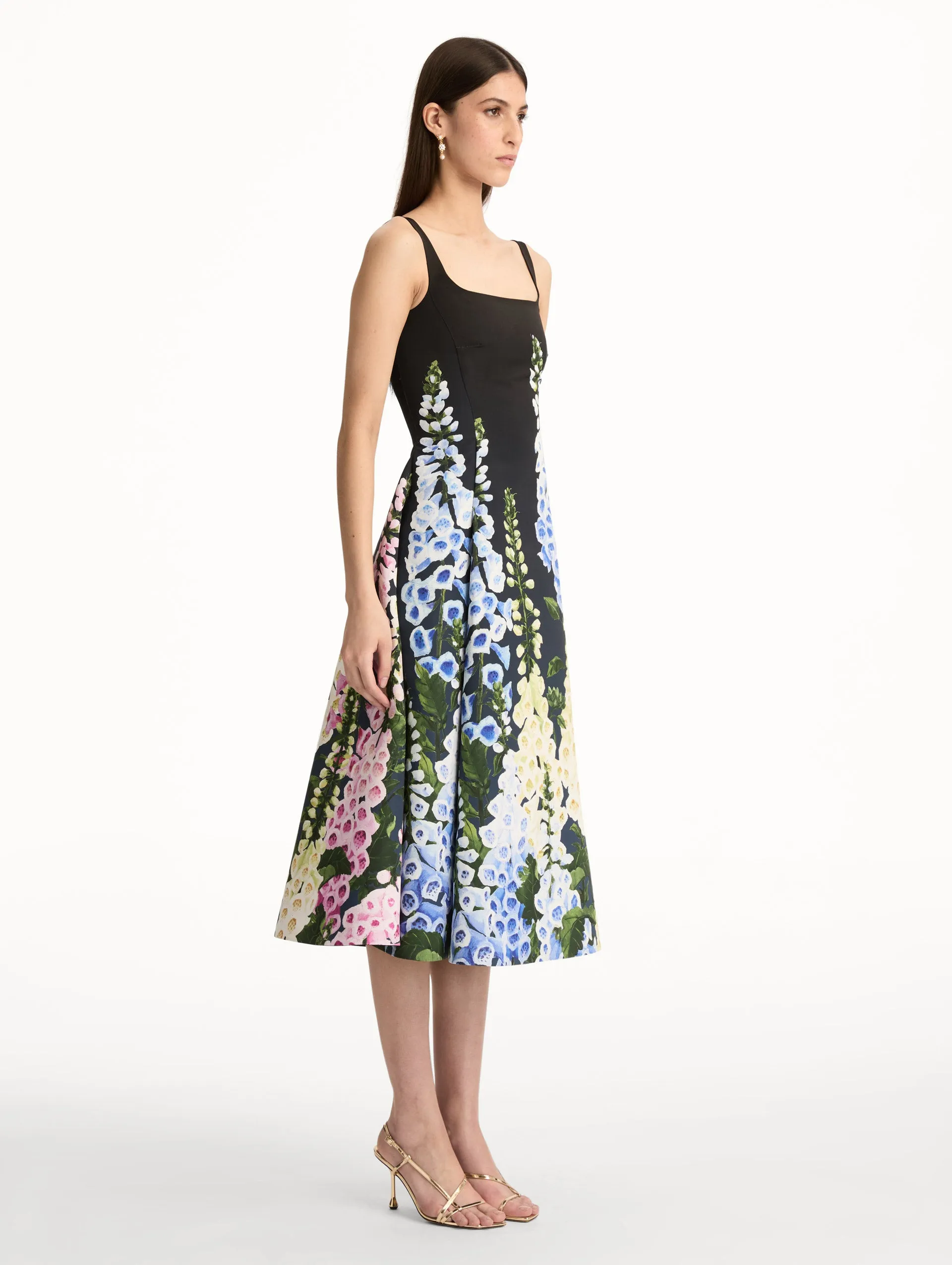 Degradé Foxglove Faille Dress sold by Oscar de la Renta product image thumbnail 4