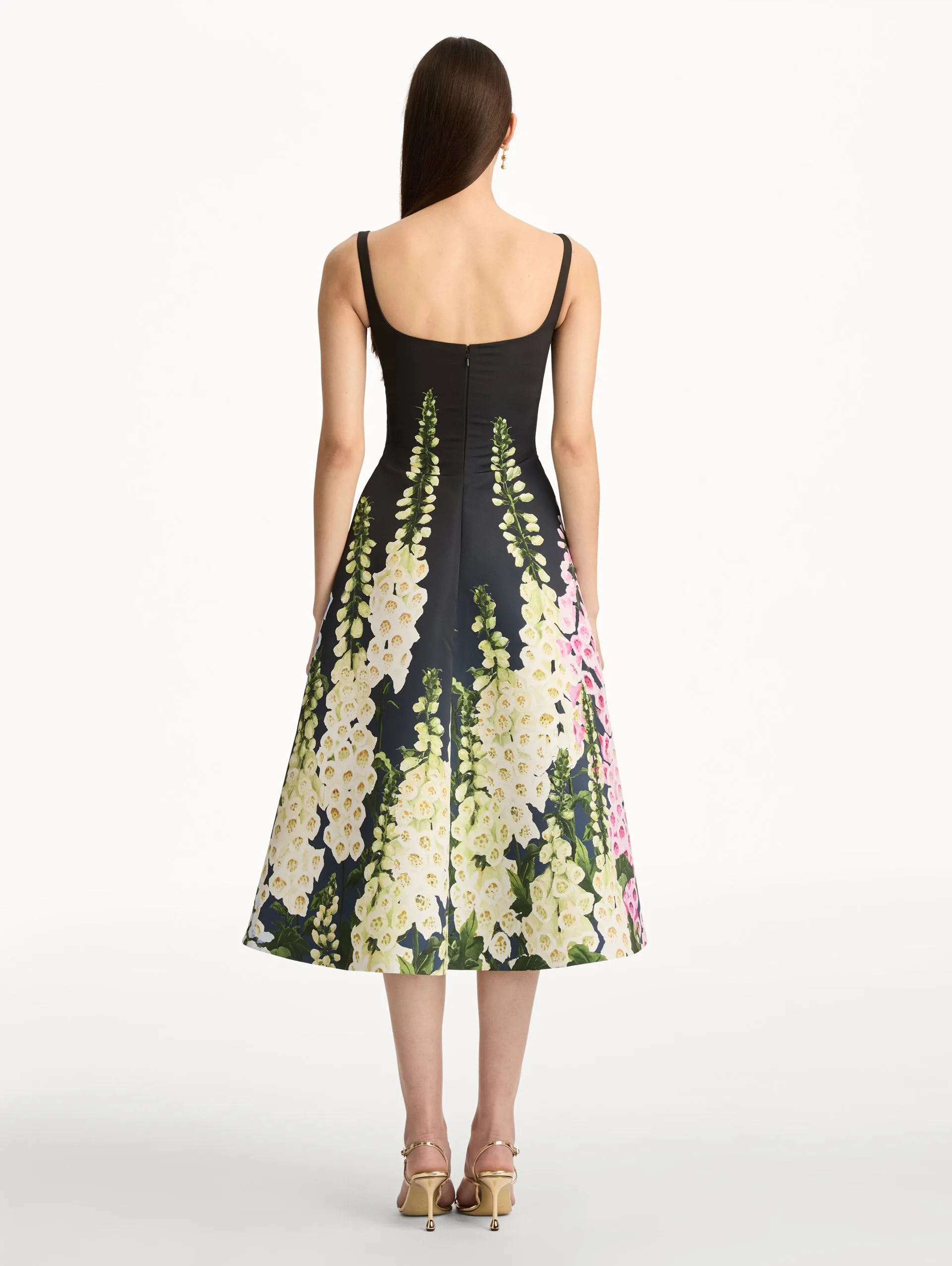 Degradé Foxglove Faille Dress sold by Oscar de la Renta product image thumbnail 3