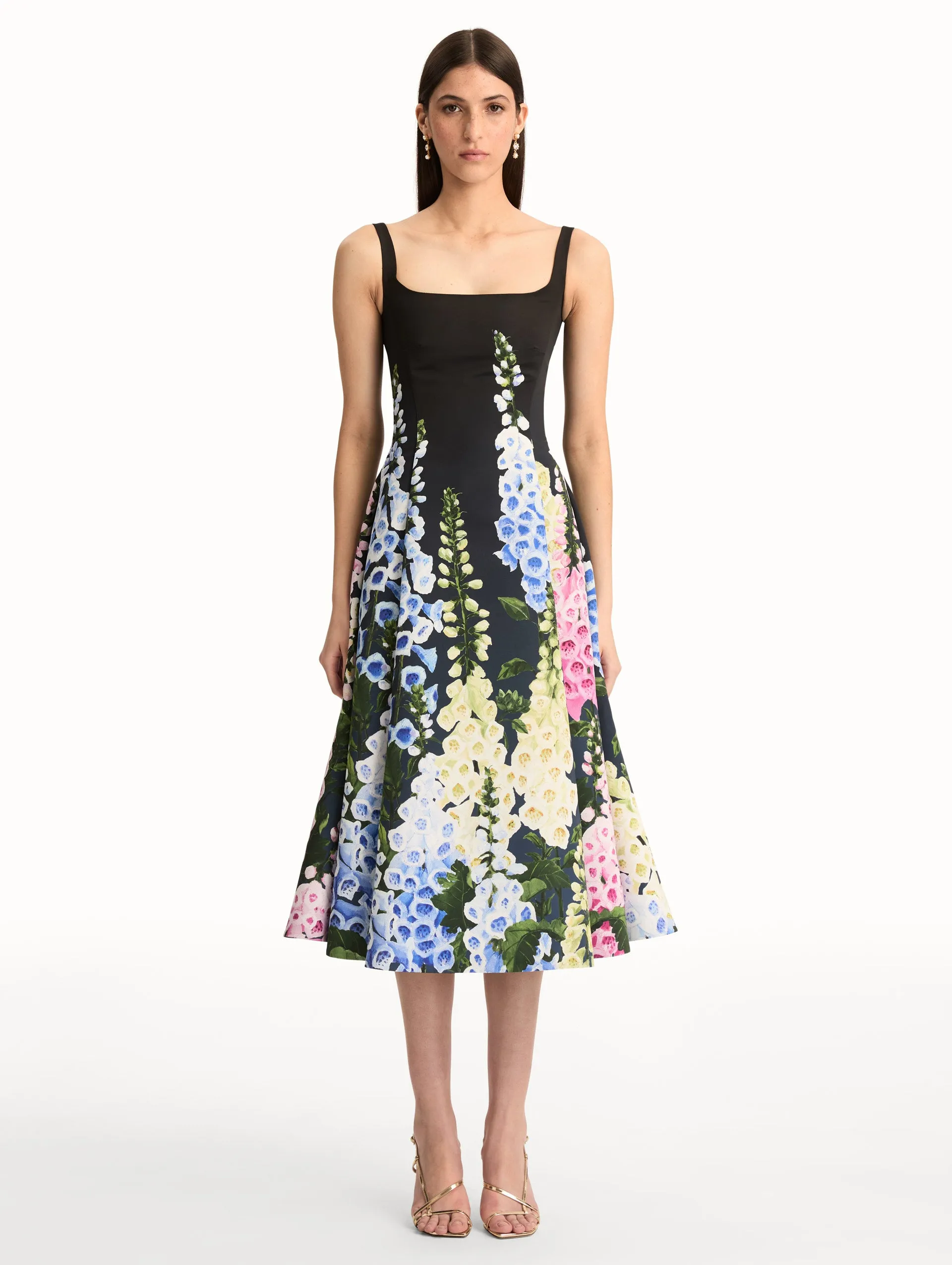 Degradé Foxglove Faille Dress sold by Oscar de la Renta product image thumbnail 2