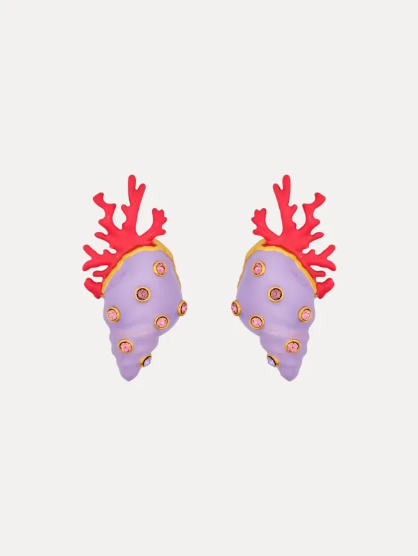 Seashell and Coral Earrings sold by Oscar de la Renta