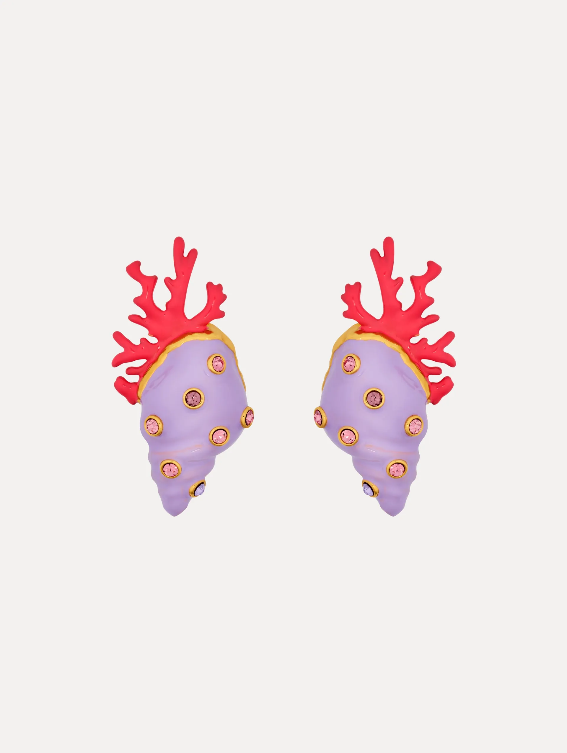 Seashell and Coral Earrings sold by Oscar de la Renta