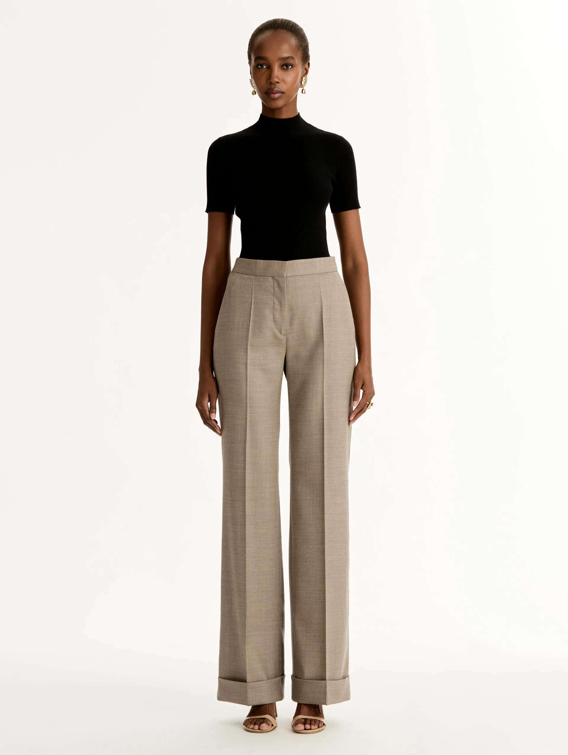 Wool Wide-Leg Pant sold by Oscar de la Renta