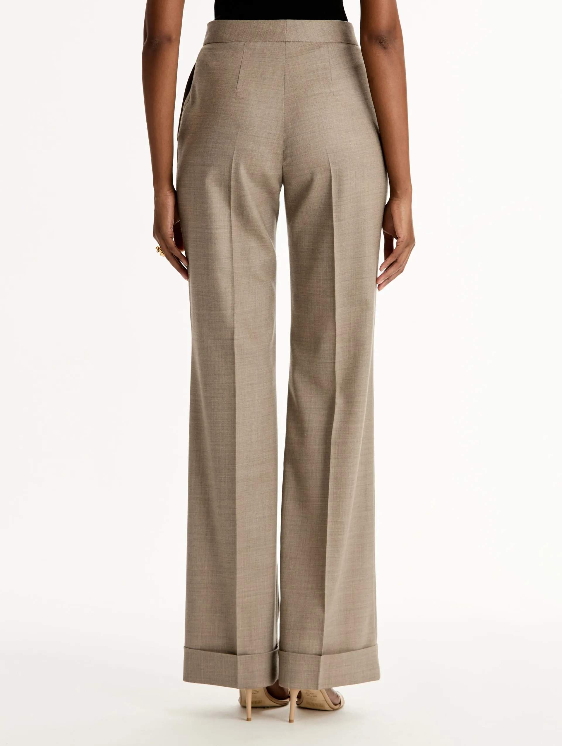 Wool Wide-Leg Pant sold by Oscar de la Renta product image thumbnail 2