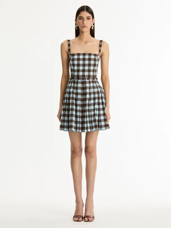 Gingham Cotton Poplin Sleeveless Dress sold by Oscar de la Renta