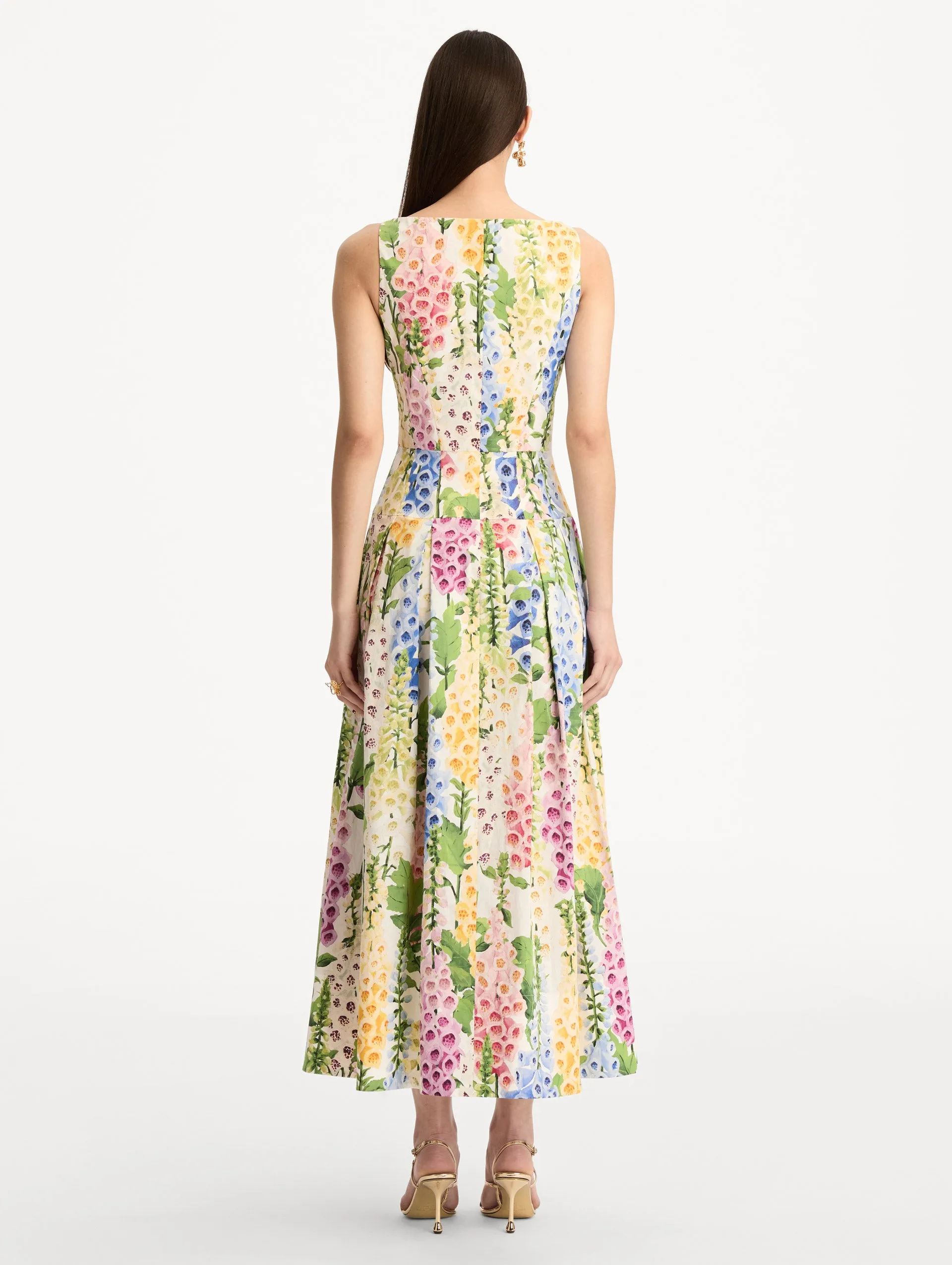 Foxglove Cotton Poplin Dress sold by Oscar de la Renta product image thumbnail 3