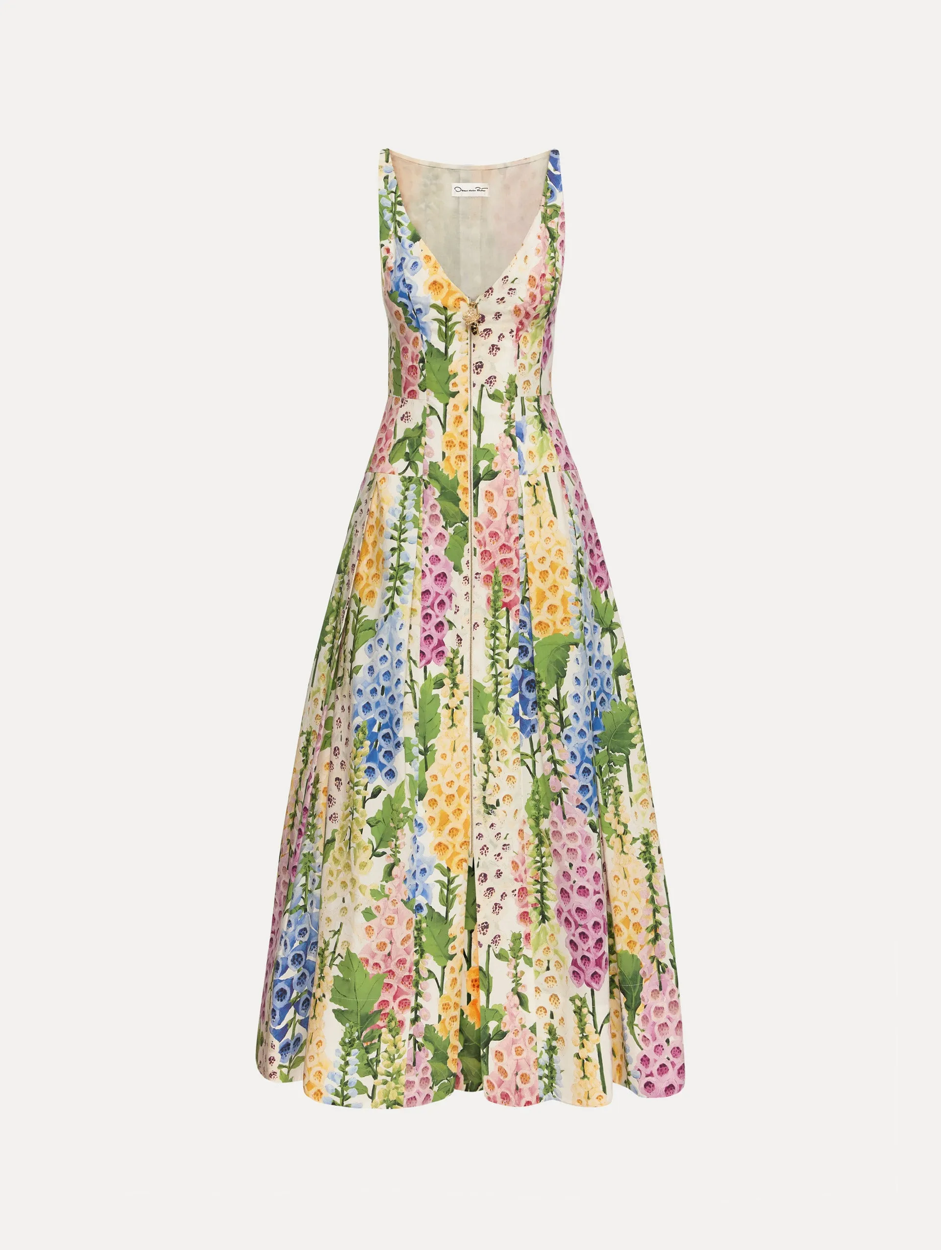Foxglove Cotton Poplin Dress sold by Oscar de la Renta