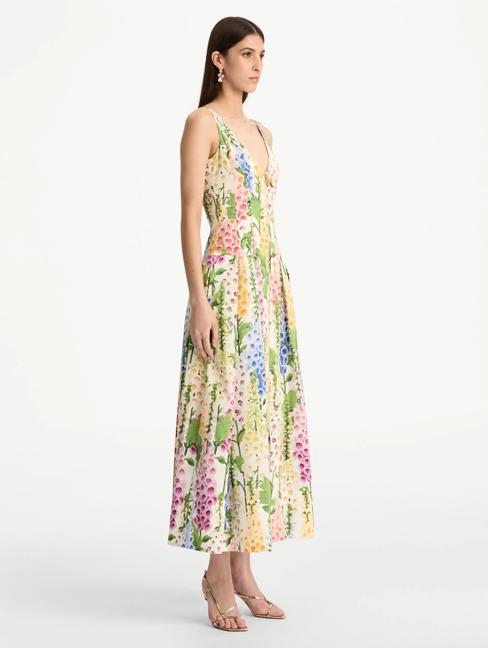 Foxglove Cotton Poplin Dress sold by Oscar de la Renta product image thumbnail 4