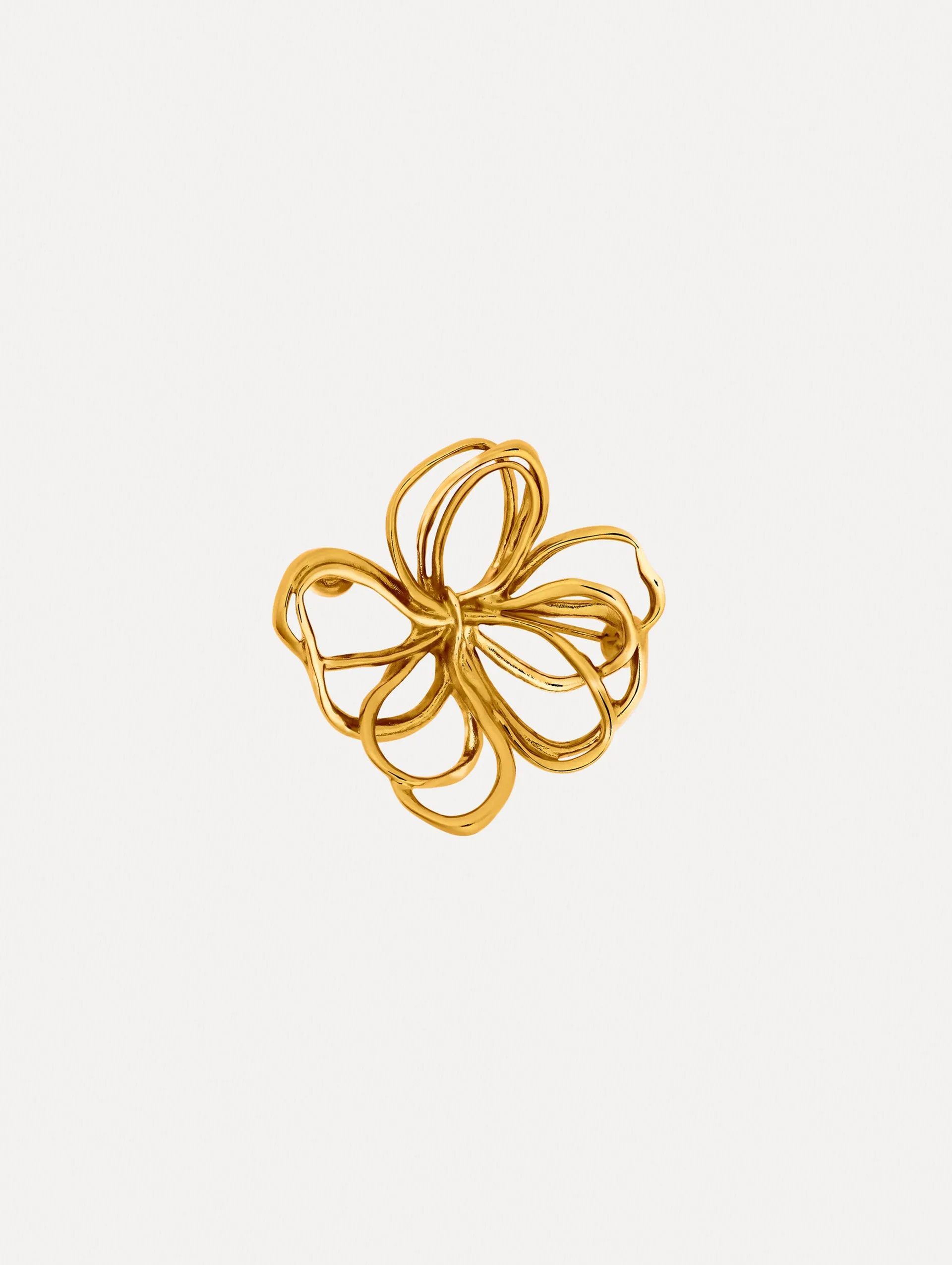 Large Threaded Flower Brooch sold by Oscar de la Renta