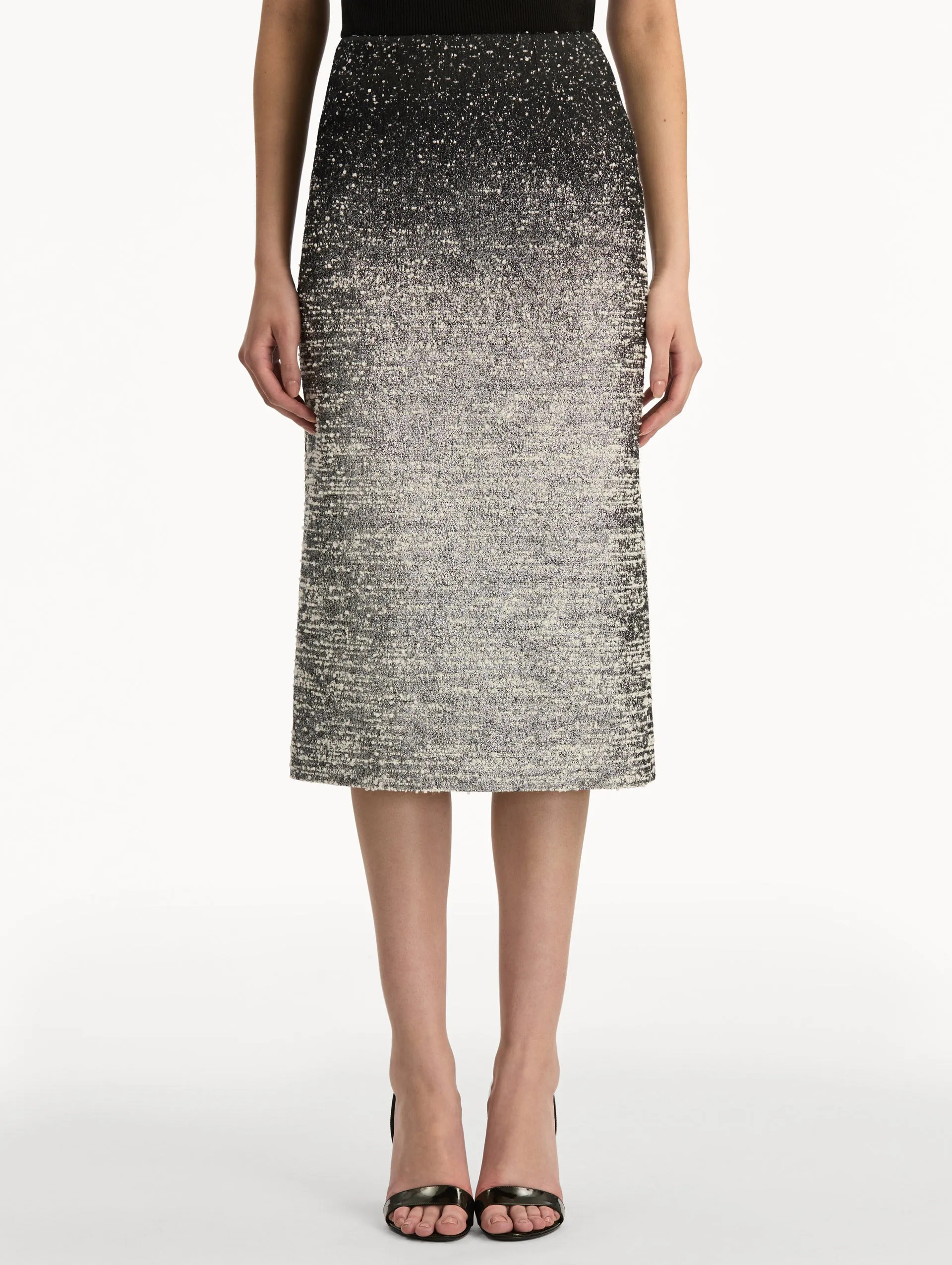 Ombré Lurex Bouclé Jacquard Skirt sold by Oscar de la Renta product image thumbnail 4