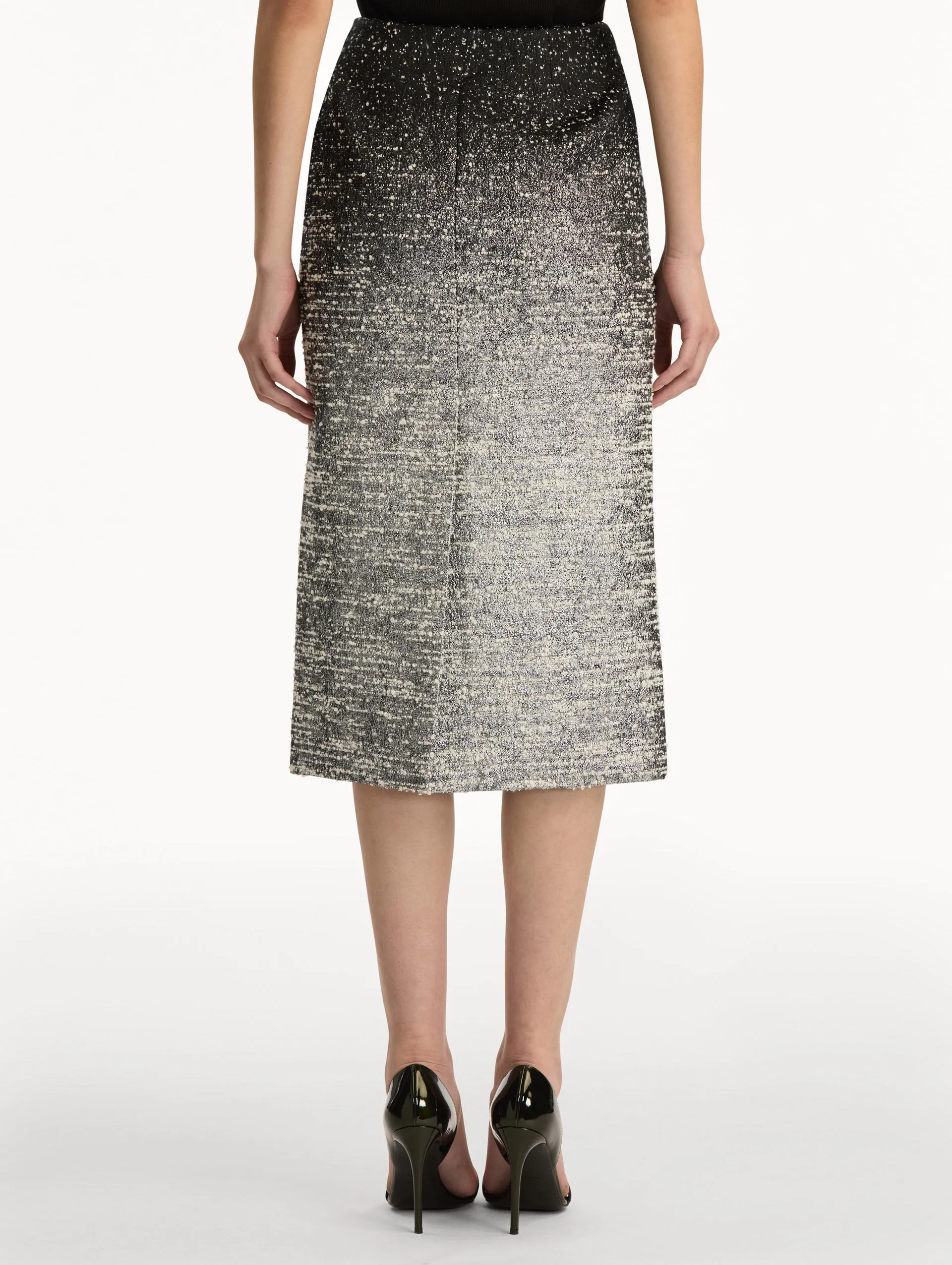 Ombré Lurex Bouclé Jacquard Skirt sold by Oscar de la Renta product image thumbnail 3
