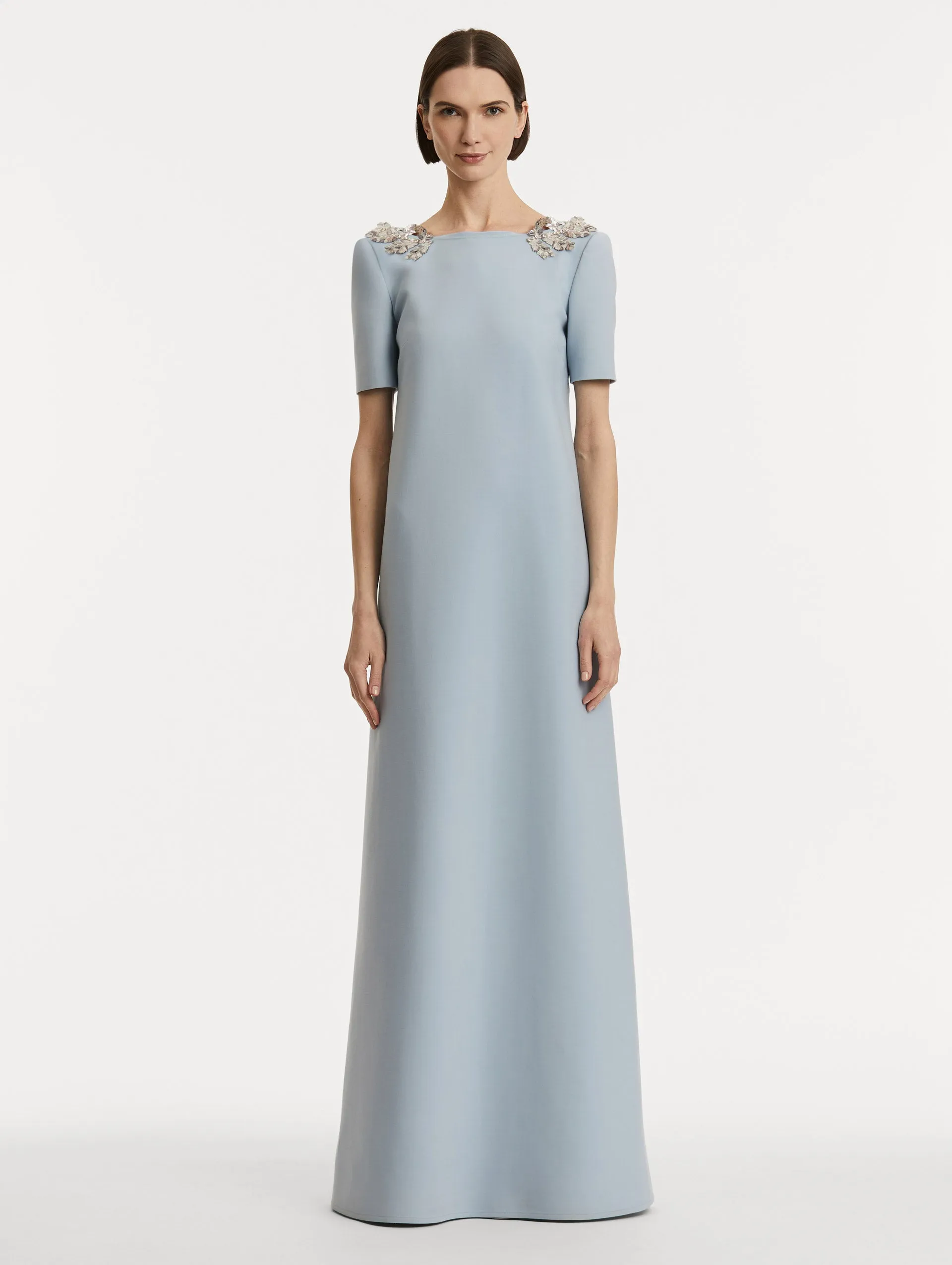 Fern Sequin Embroidered Open Back Caftan sold by Oscar de la Renta product image thumbnail 2