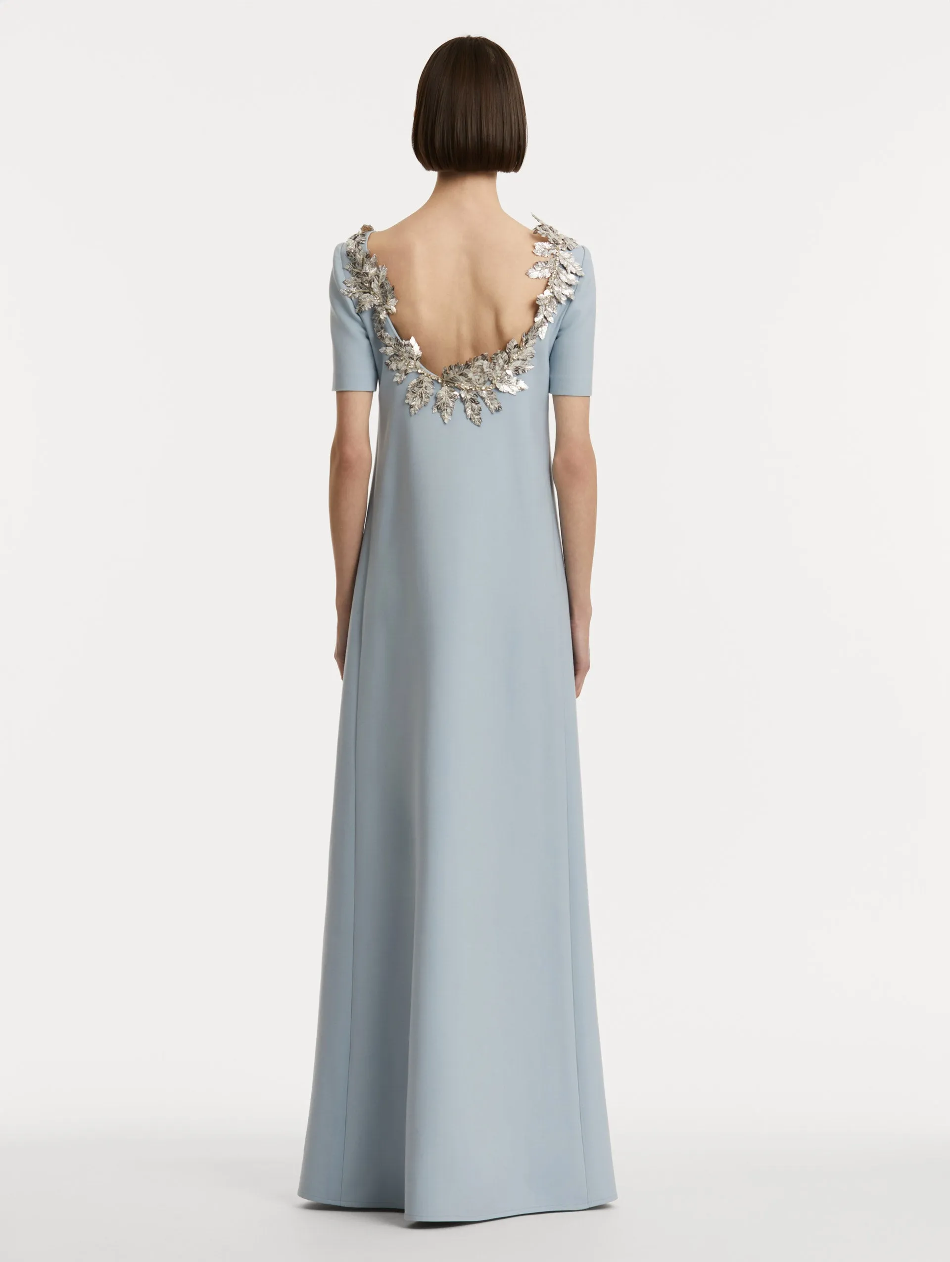 Fern Sequin Embroidered Open Back Caftan sold by Oscar de la Renta product image thumbnail 3