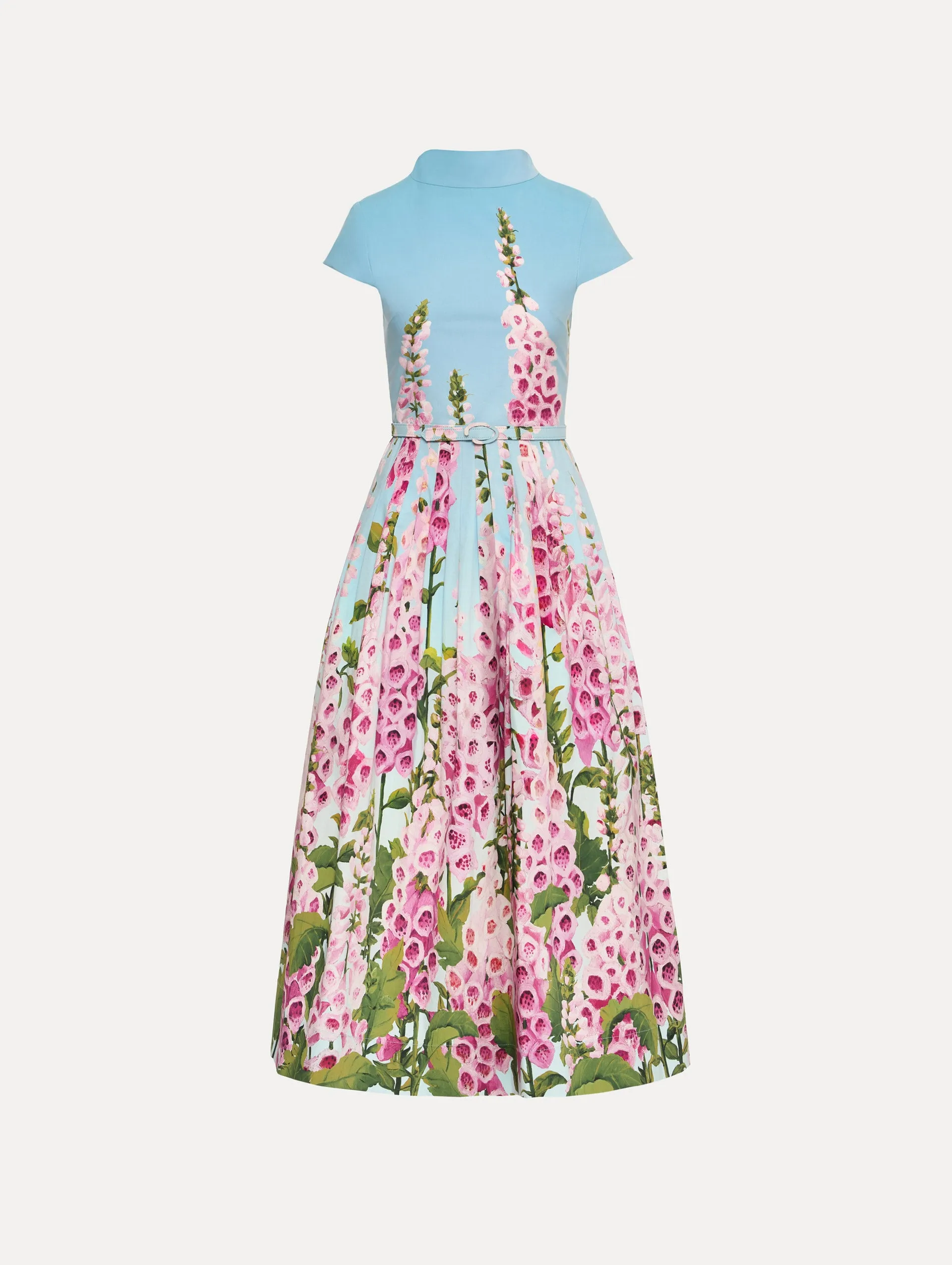 Degradé Foxglove Cotton Poplin Dress sold by Oscar de la Renta
