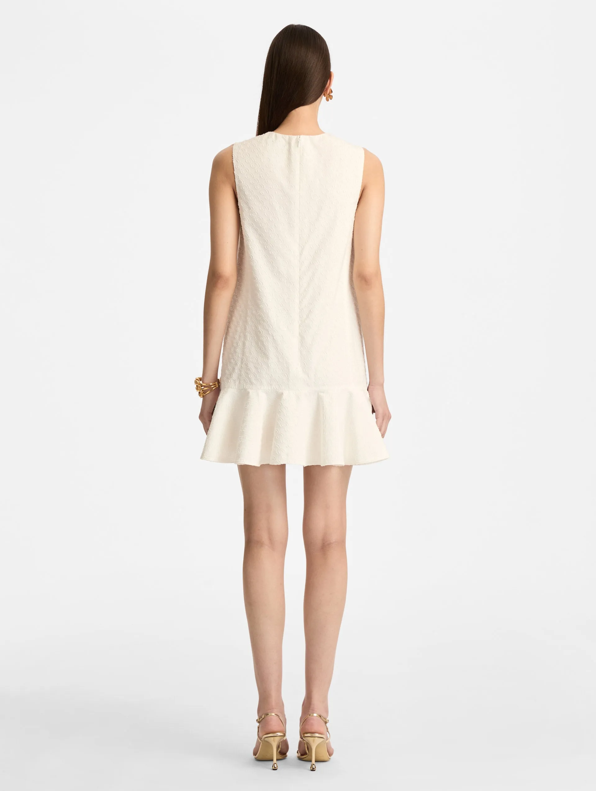 Oscar Chain-Link Cotton Poplin Dress sold by Oscar de la Renta product image thumbnail 3