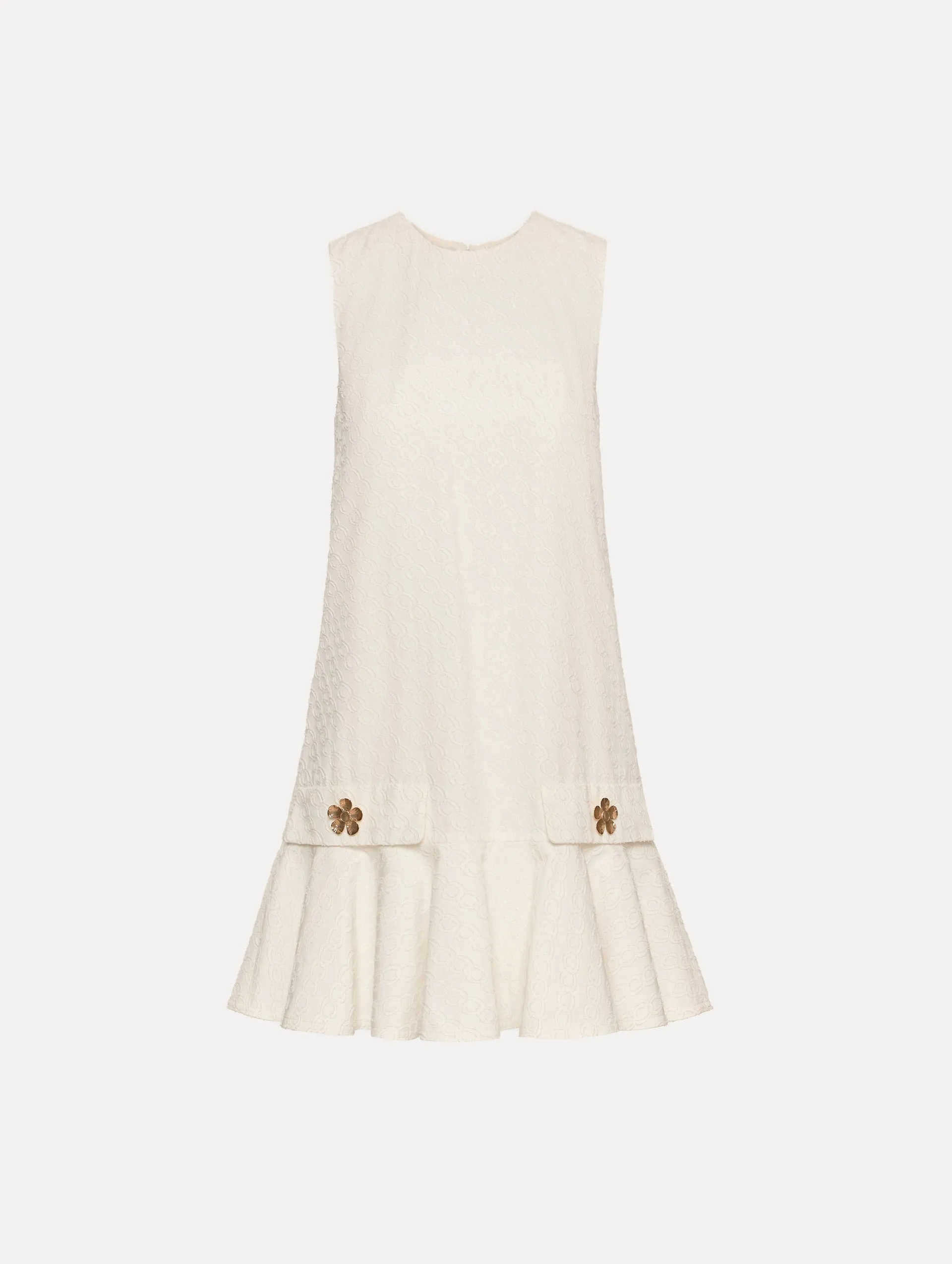 Oscar Chain-Link Cotton Poplin Dress sold by Oscar de la Renta