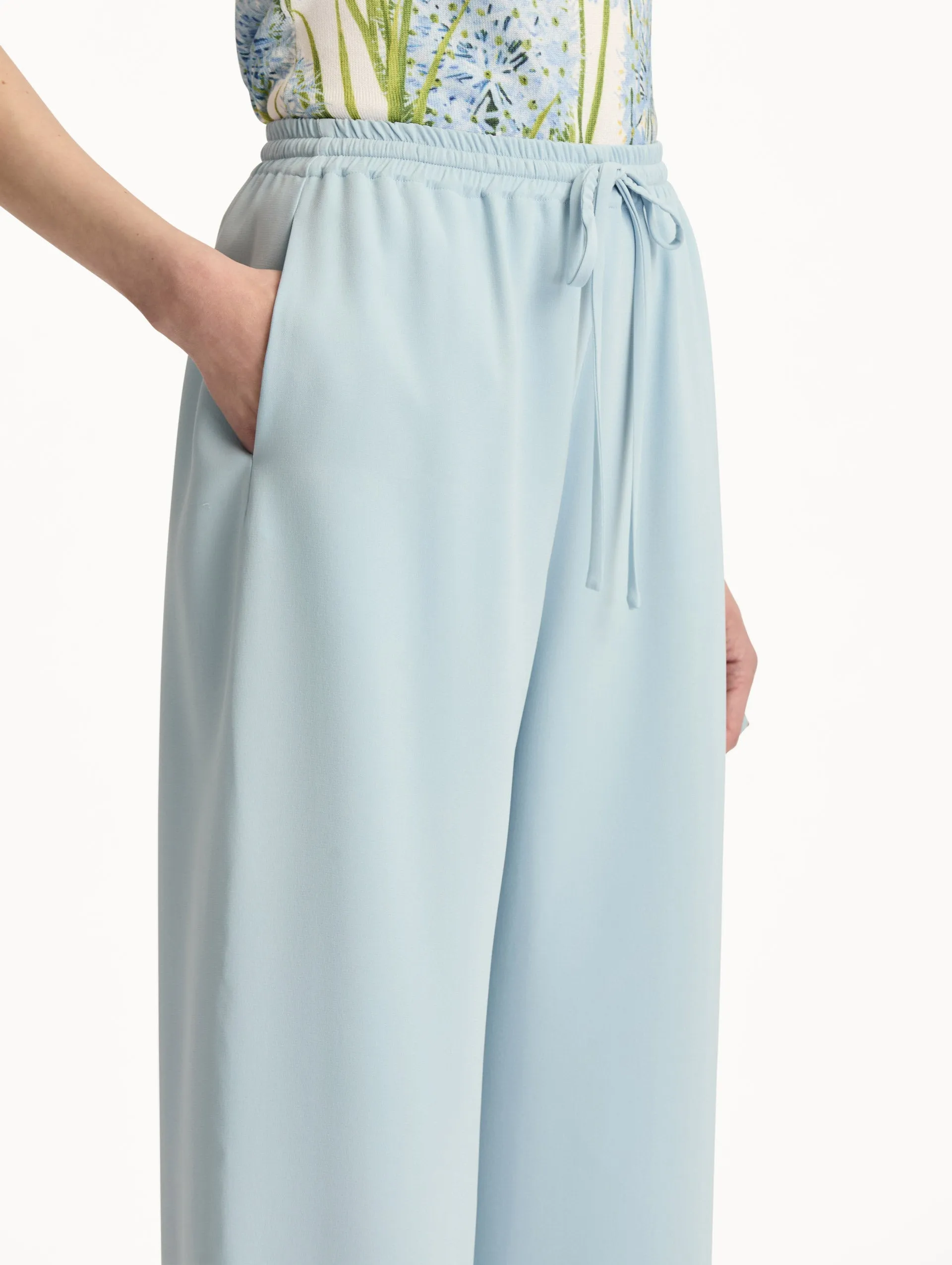 Silk Georgette Drawstring Pant sold by Oscar de la Renta product image thumbnail 5
