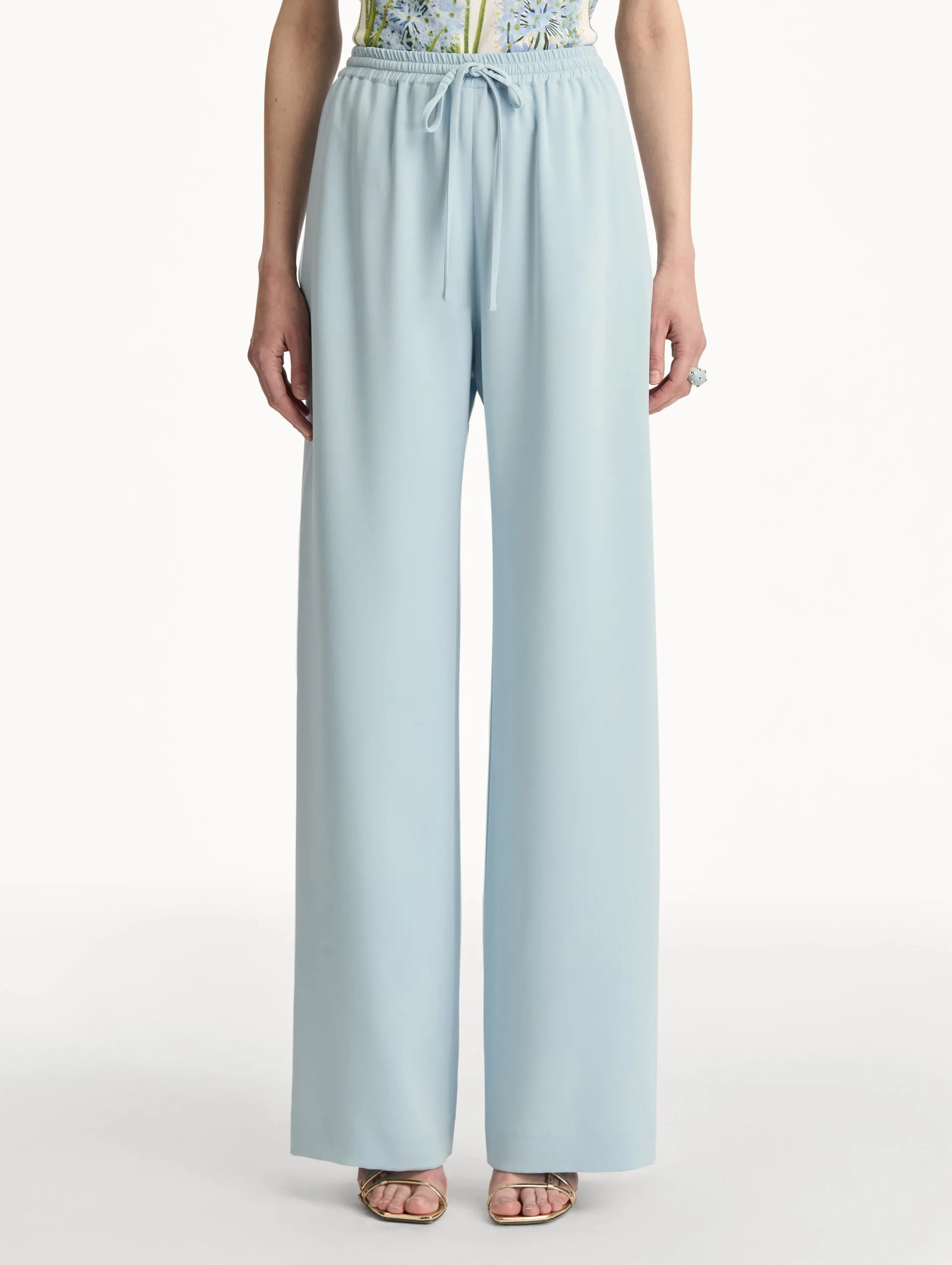 Silk Georgette Drawstring Pant sold by Oscar de la Renta product image thumbnail 4