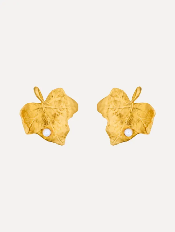 Ivy Leaf Earrings sold by Oscar de la Renta