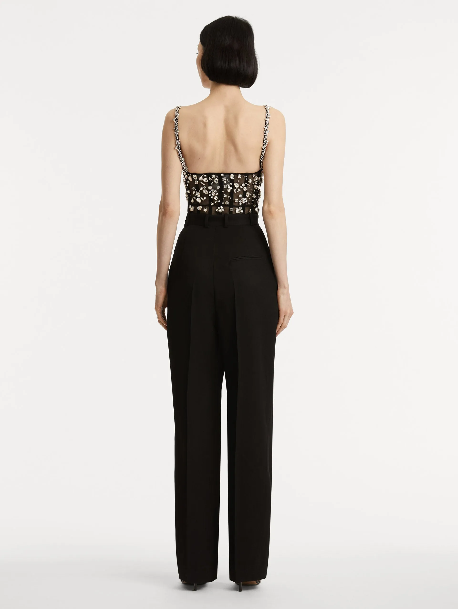 Crystal Cluster Embroidered Jumpsuit sold by Oscar de la Renta product image thumbnail 3