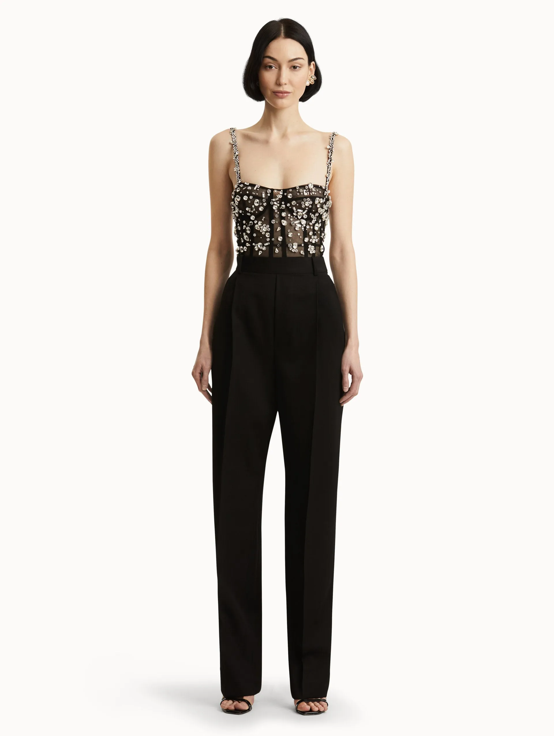 Crystal Cluster Embroidered Jumpsuit sold by Oscar de la Renta product image thumbnail 2