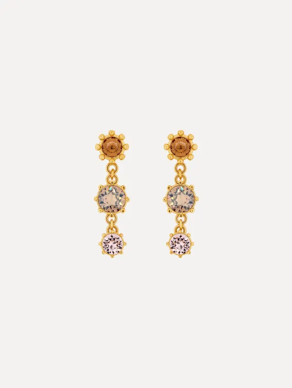 Faceted Crystal Drop Earrings sold by Oscar de la Renta