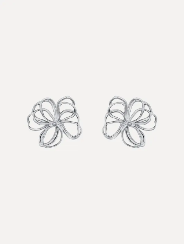 Threaded Flower Earrings sold by Oscar de la Renta