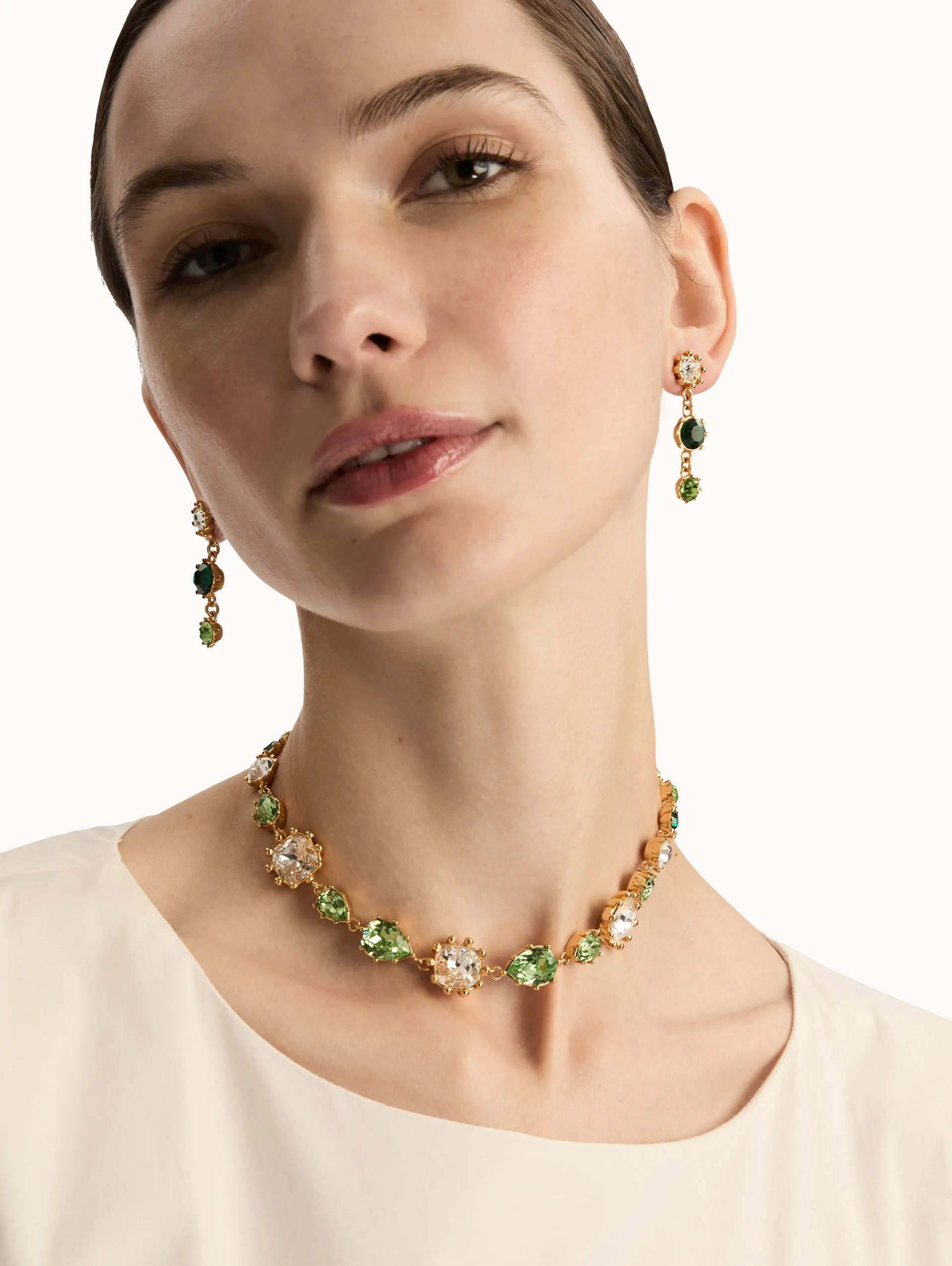 Faceted Crystal Necklace sold by Oscar de la Renta product image thumbnail 2