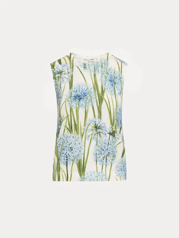 Allium Printed Tank sold by Oscar de la Renta