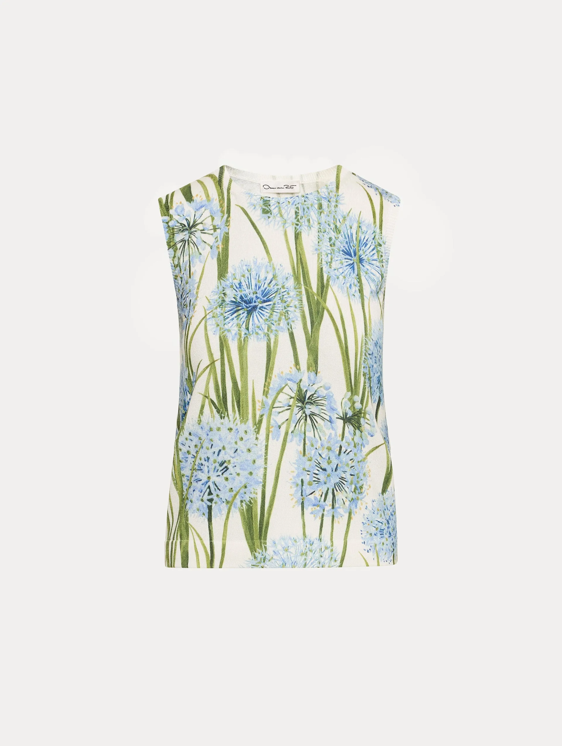 Allium Printed Tank sold by Oscar de la Renta