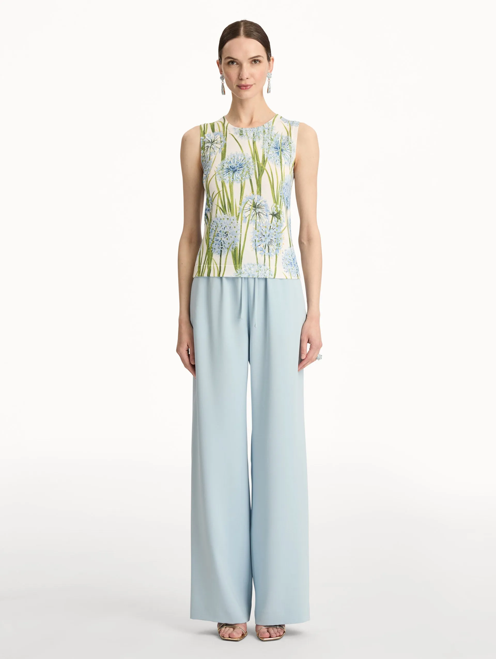 Allium Printed Tank sold by Oscar de la Renta product image thumbnail 2