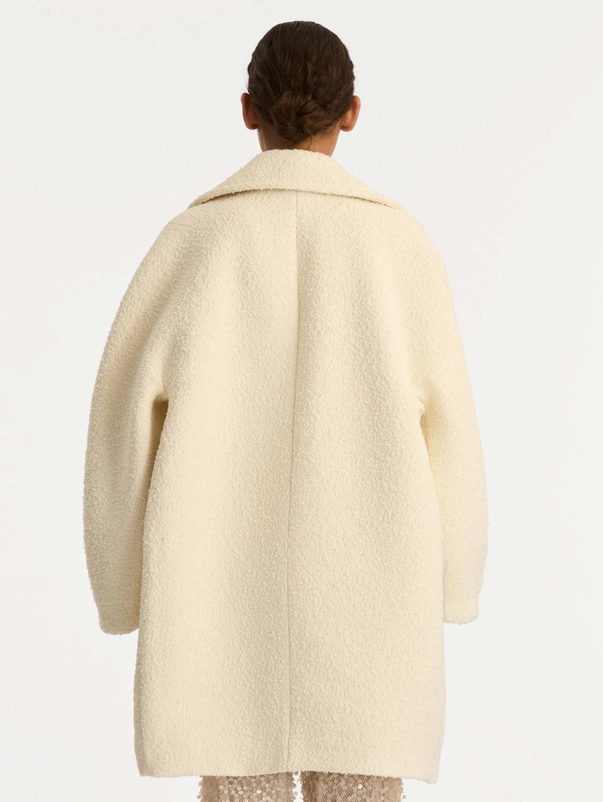 Floral Button Bouclé Tweed Coat sold by Oscar de la Renta product image thumbnail 4