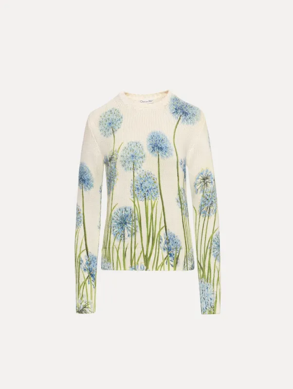 Allium Printed Pullover sold by Oscar de la Renta