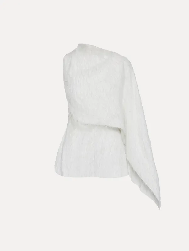 Fringe Fil Coupé Blouse sold by Oscar de la Renta
