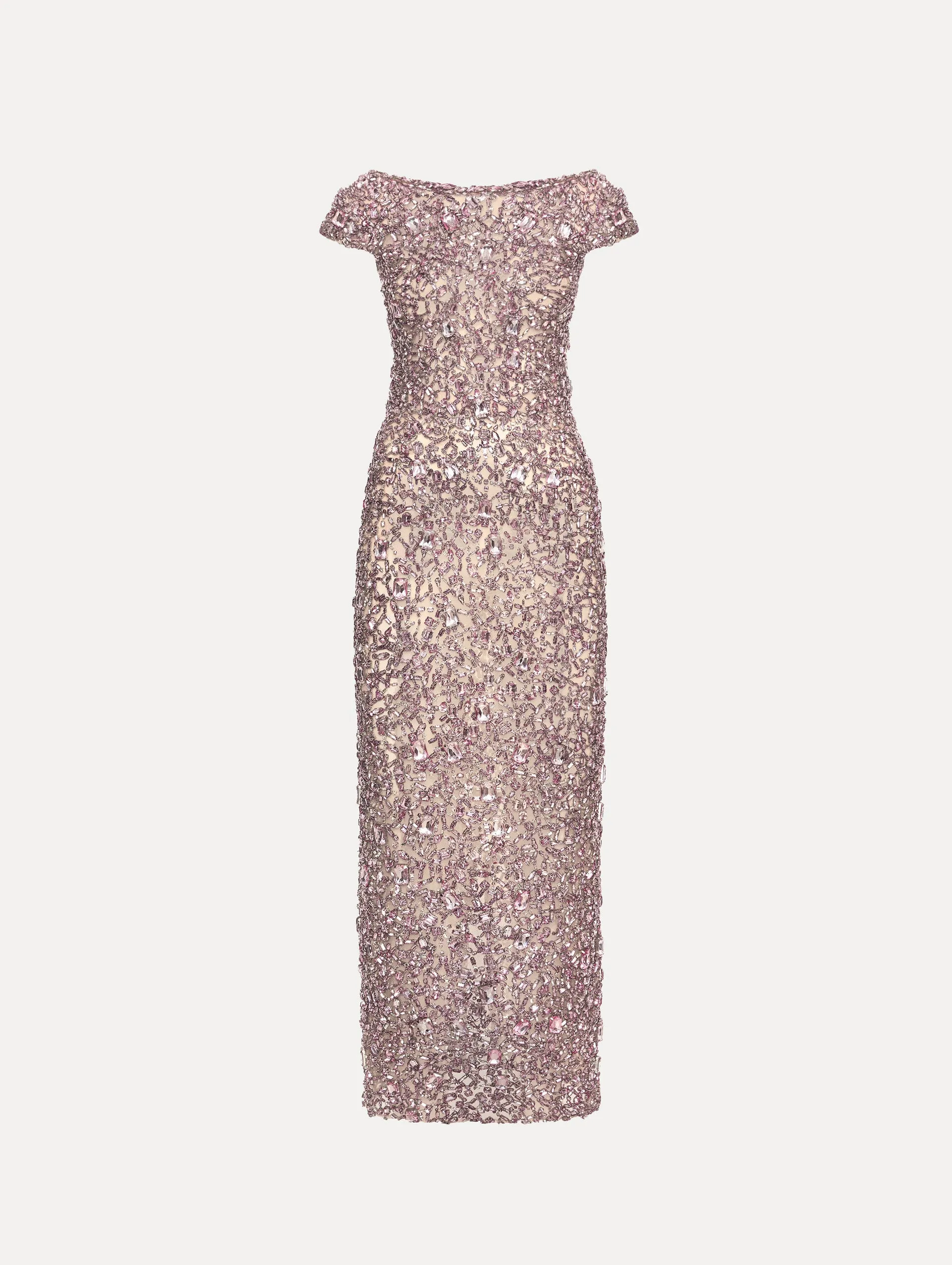 Mosaic Crystal Embroidered Gown sold by Oscar de la Renta