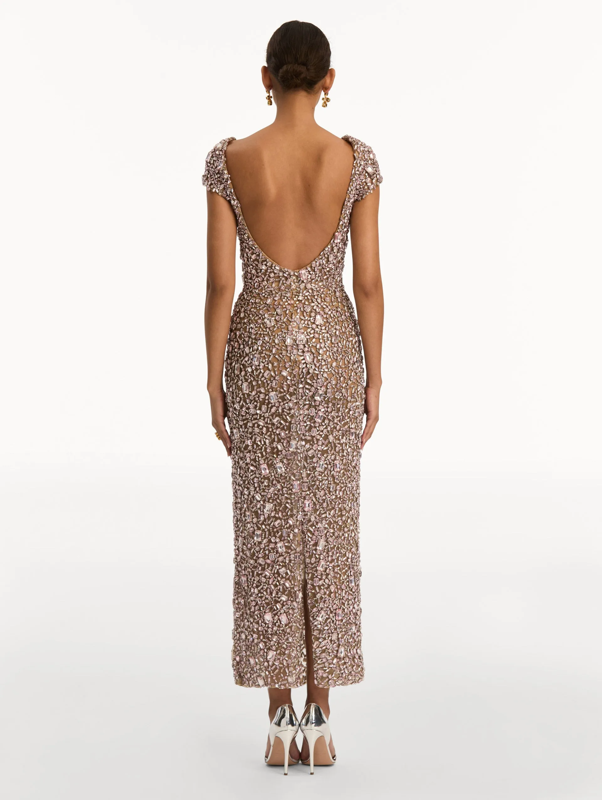 Mosaic Crystal Embroidered Gown sold by Oscar de la Renta product image thumbnail 3