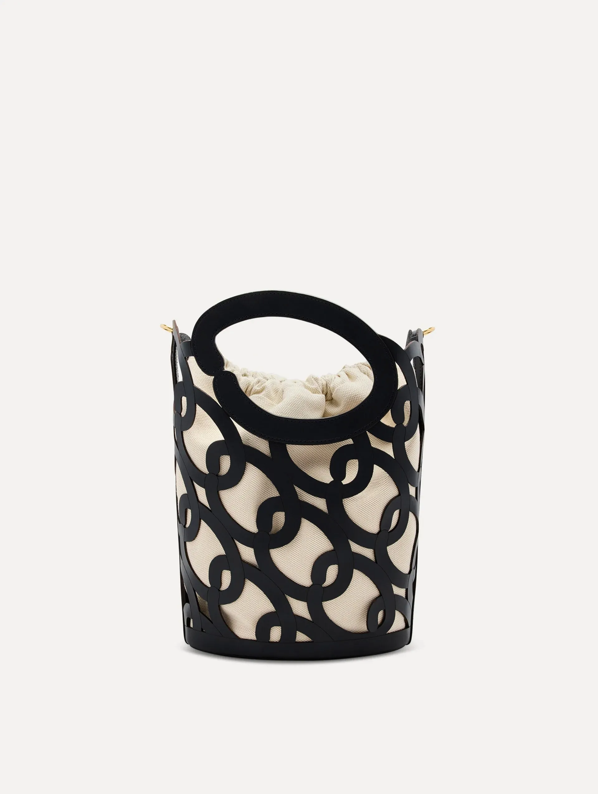 Oscar Chain-Link Leather Mini Tote sold by Oscar de la Renta product image thumbnail 3