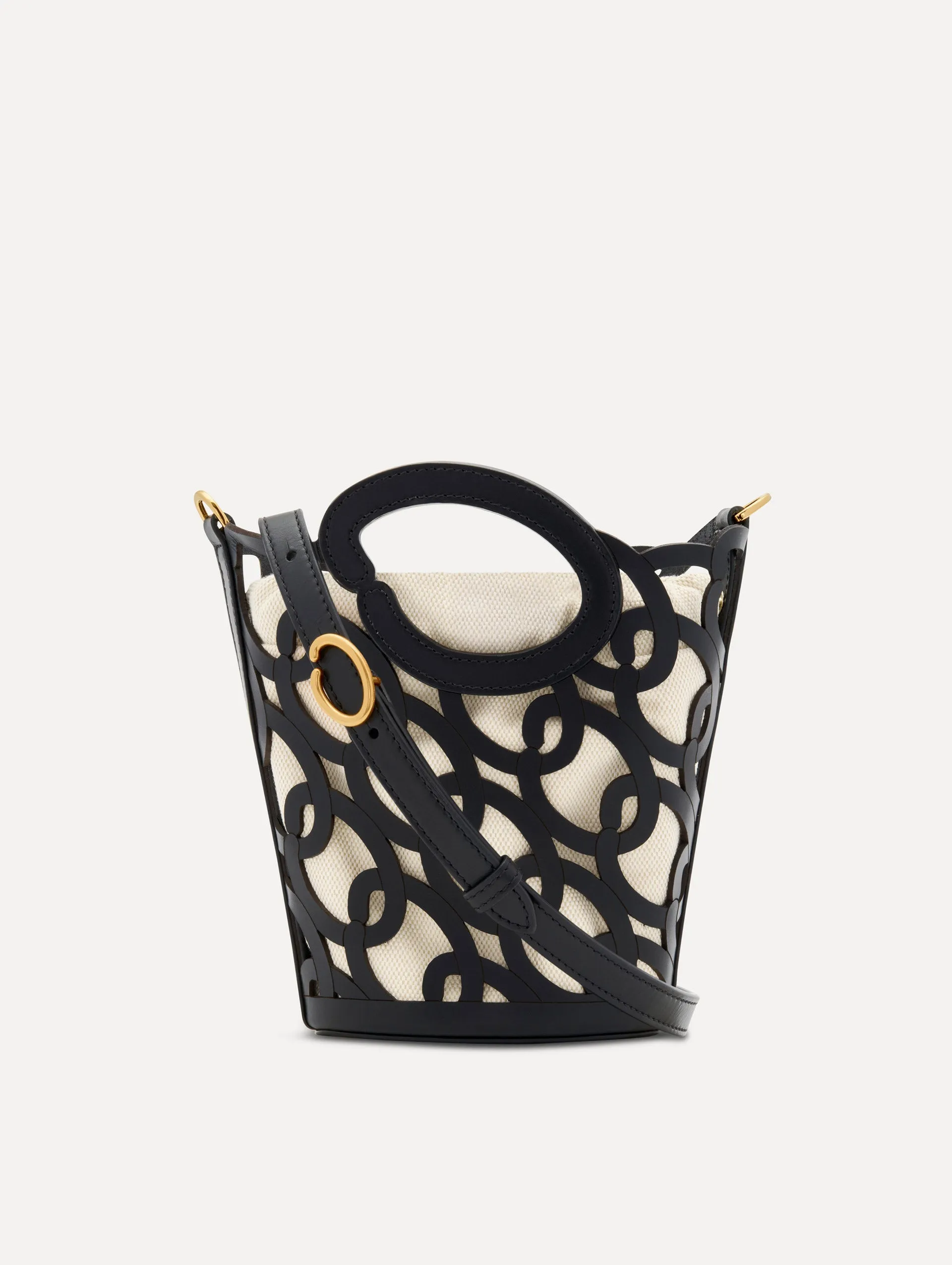 Oscar Chain-Link Leather Mini Tote sold by Oscar de la Renta