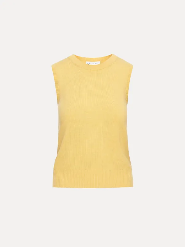 Virgin Wool Tank made by Oscar de la Renta