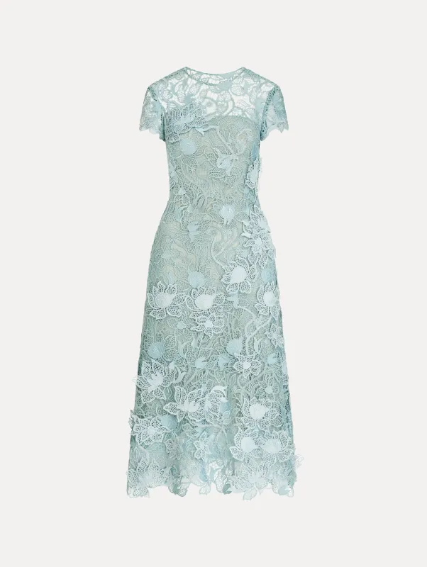 Corded Botanical Guipure Dress sold by Oscar de la Renta