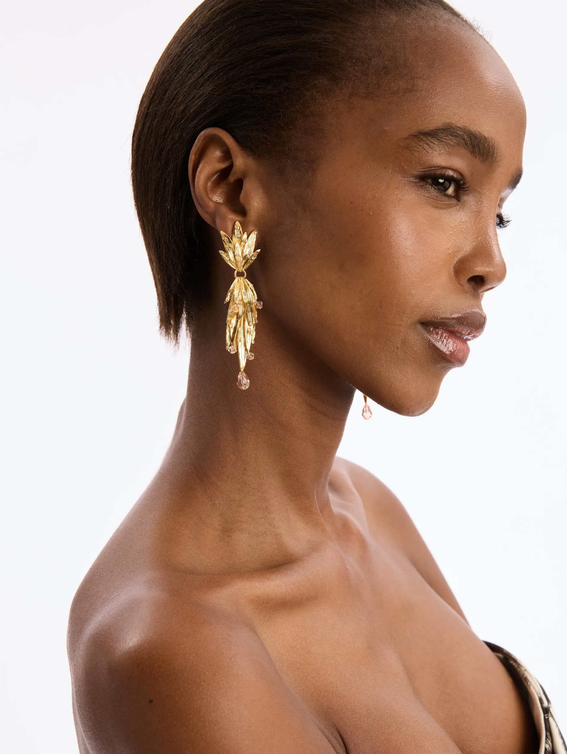 Palm Leaf Clip-On Earrings sold by Oscar de la Renta product image thumbnail 2