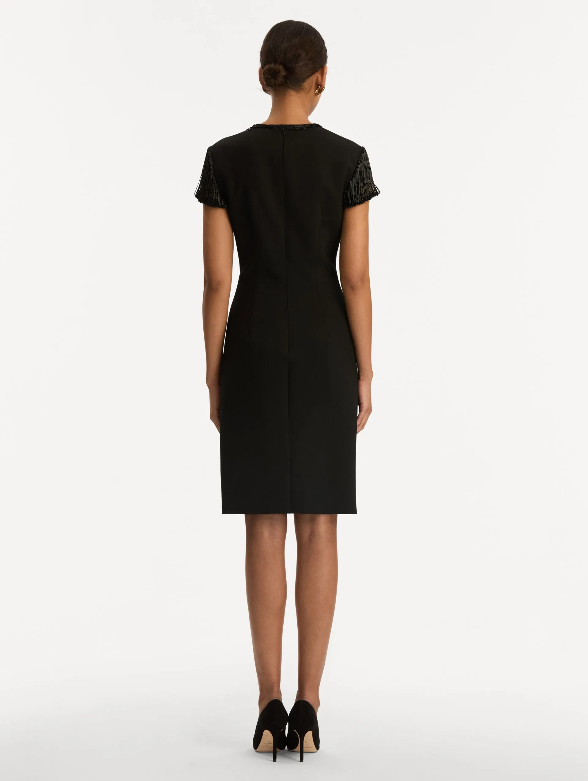 Bugle Bead Embroidered Cocktail Dress sold by Oscar de la Renta product image thumbnail 3