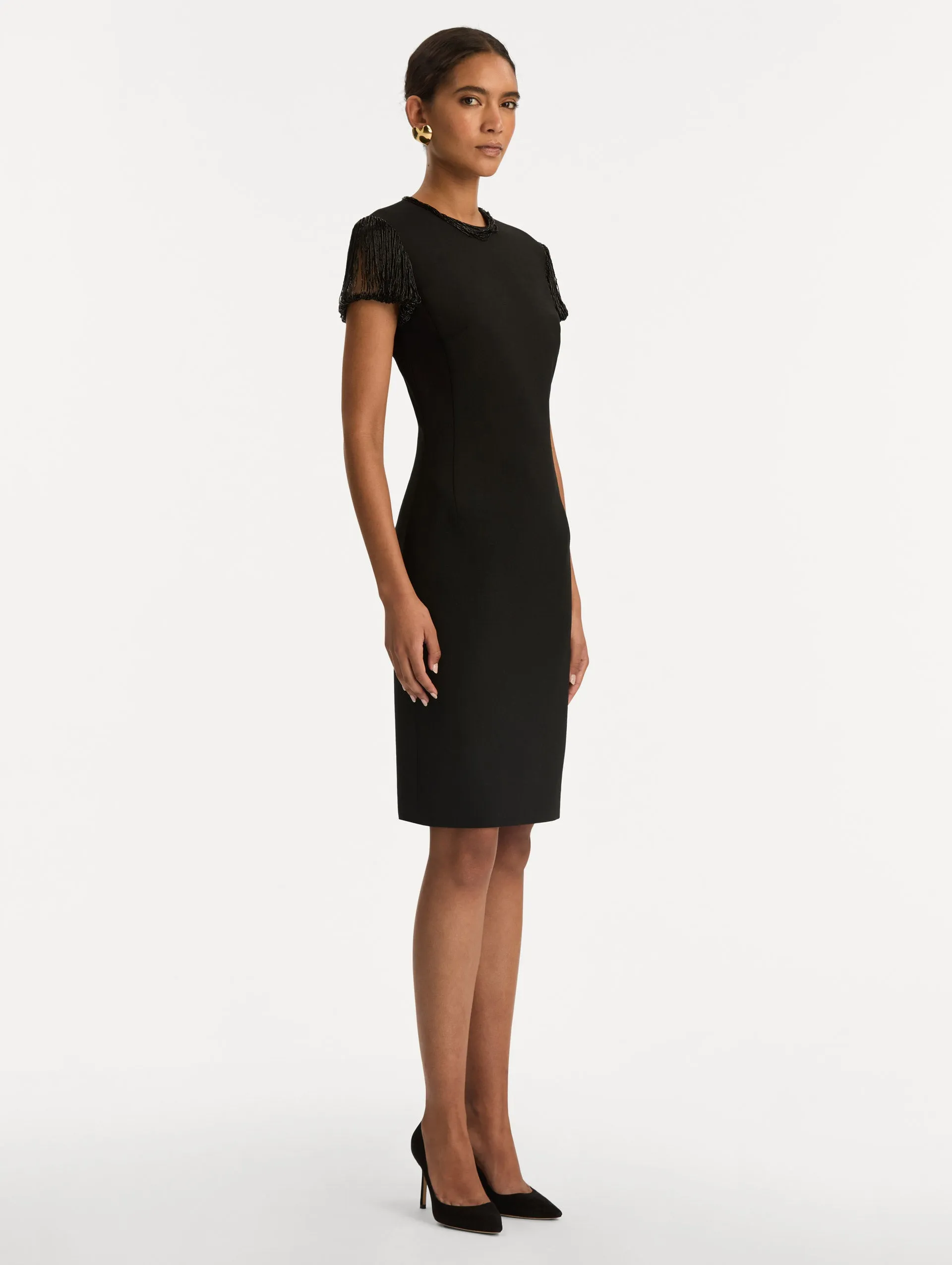 Bugle Bead Embroidered Cocktail Dress sold by Oscar de la Renta product image thumbnail 4