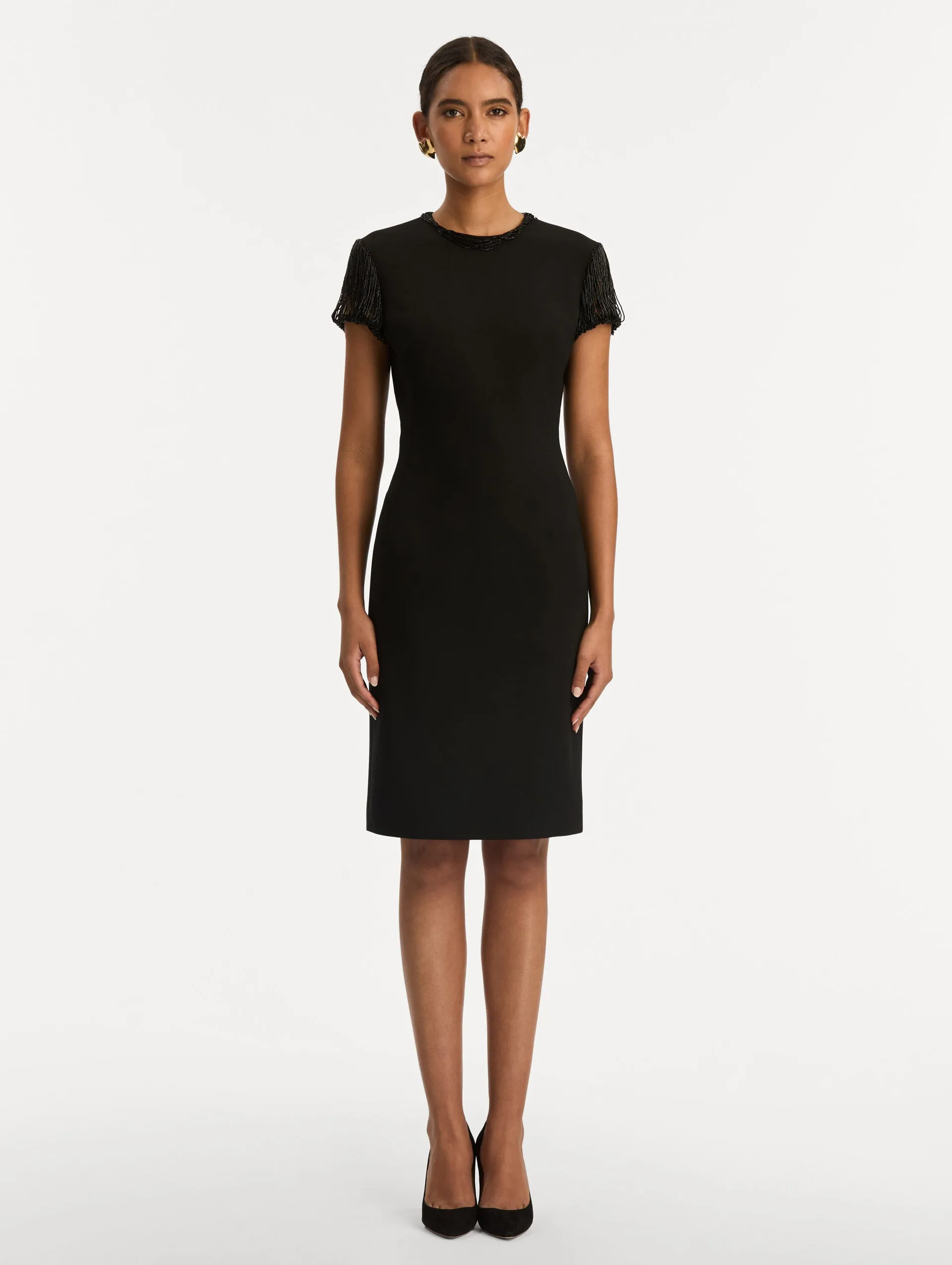 Bugle Bead Embroidered Cocktail Dress sold by Oscar de la Renta product image thumbnail 2