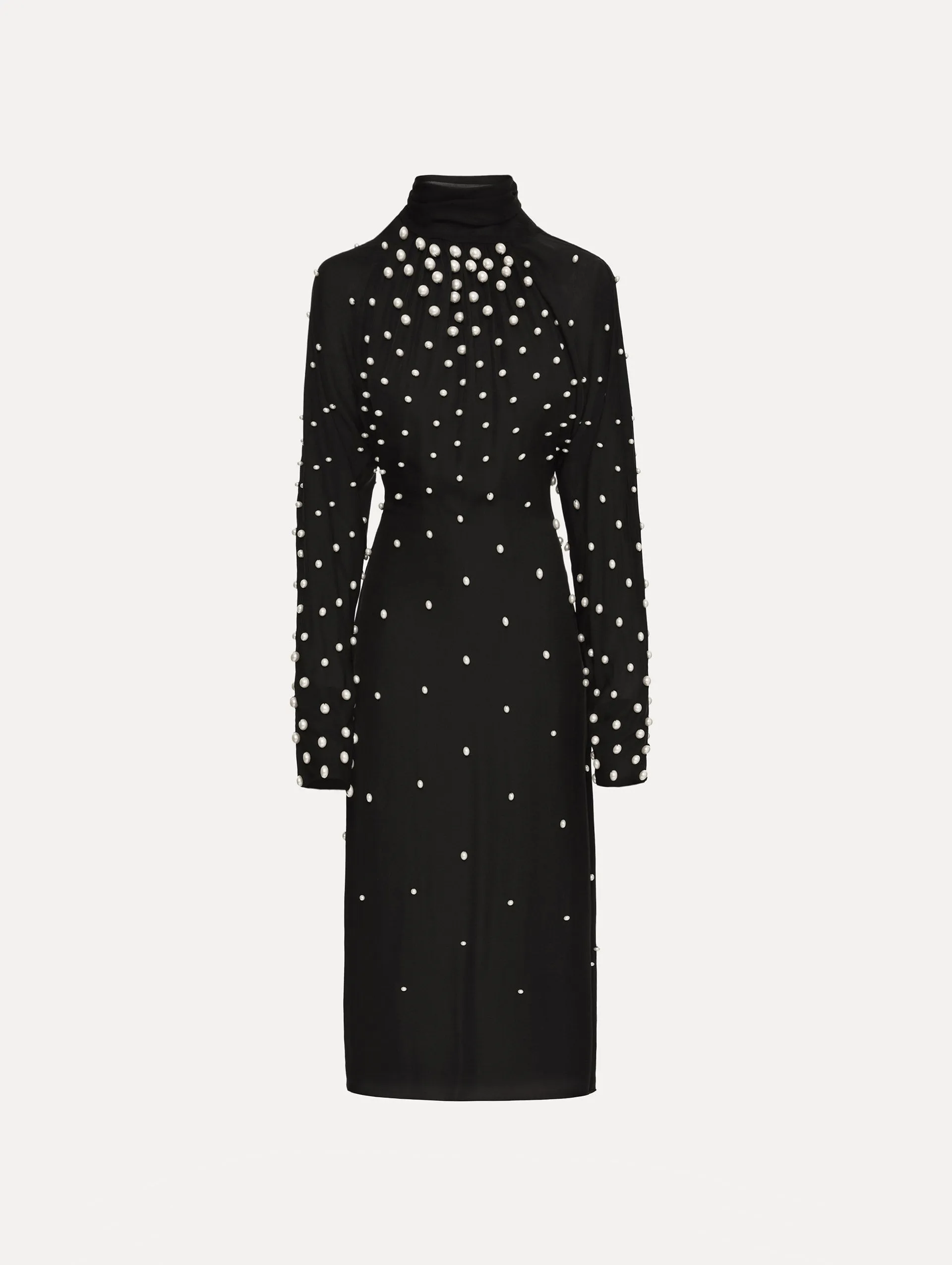 Pearl Cluster Georgette Dress sold by Oscar de la Renta