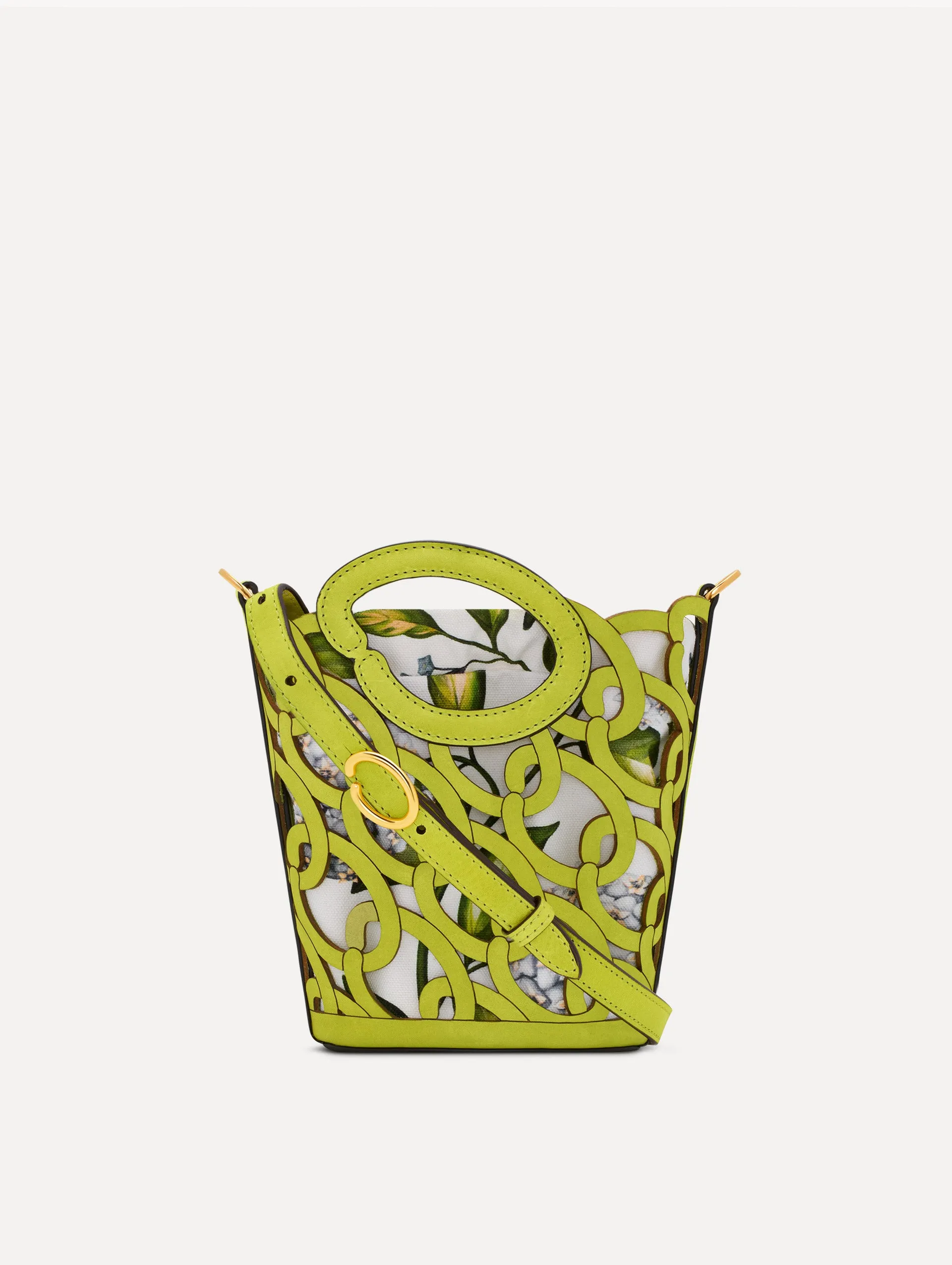 Oscar Chain-Link Leather Mini Tote sold by Oscar de la Renta