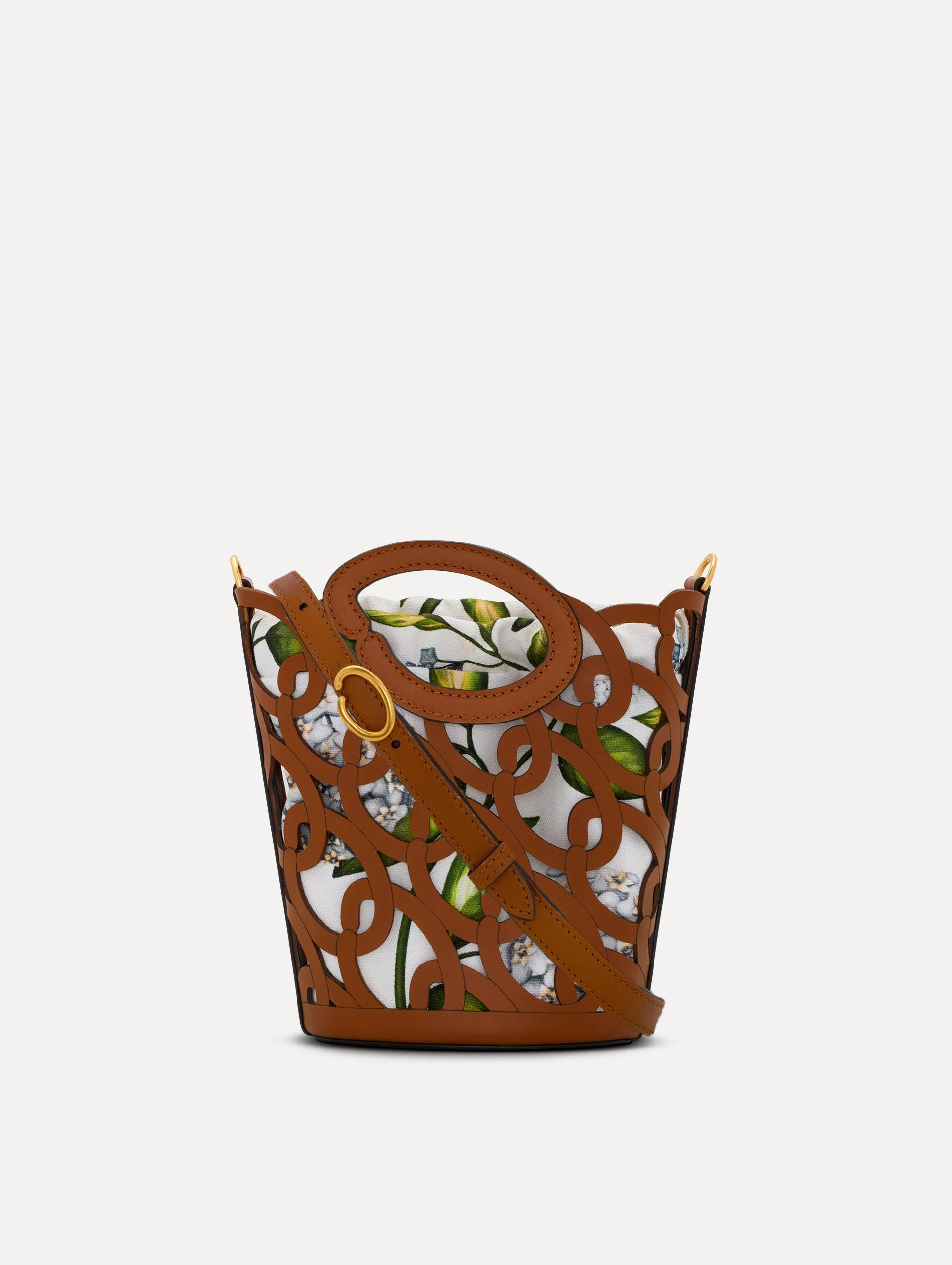 Oscar Chain-Link Leather Mini Tote sold by Oscar de la Renta