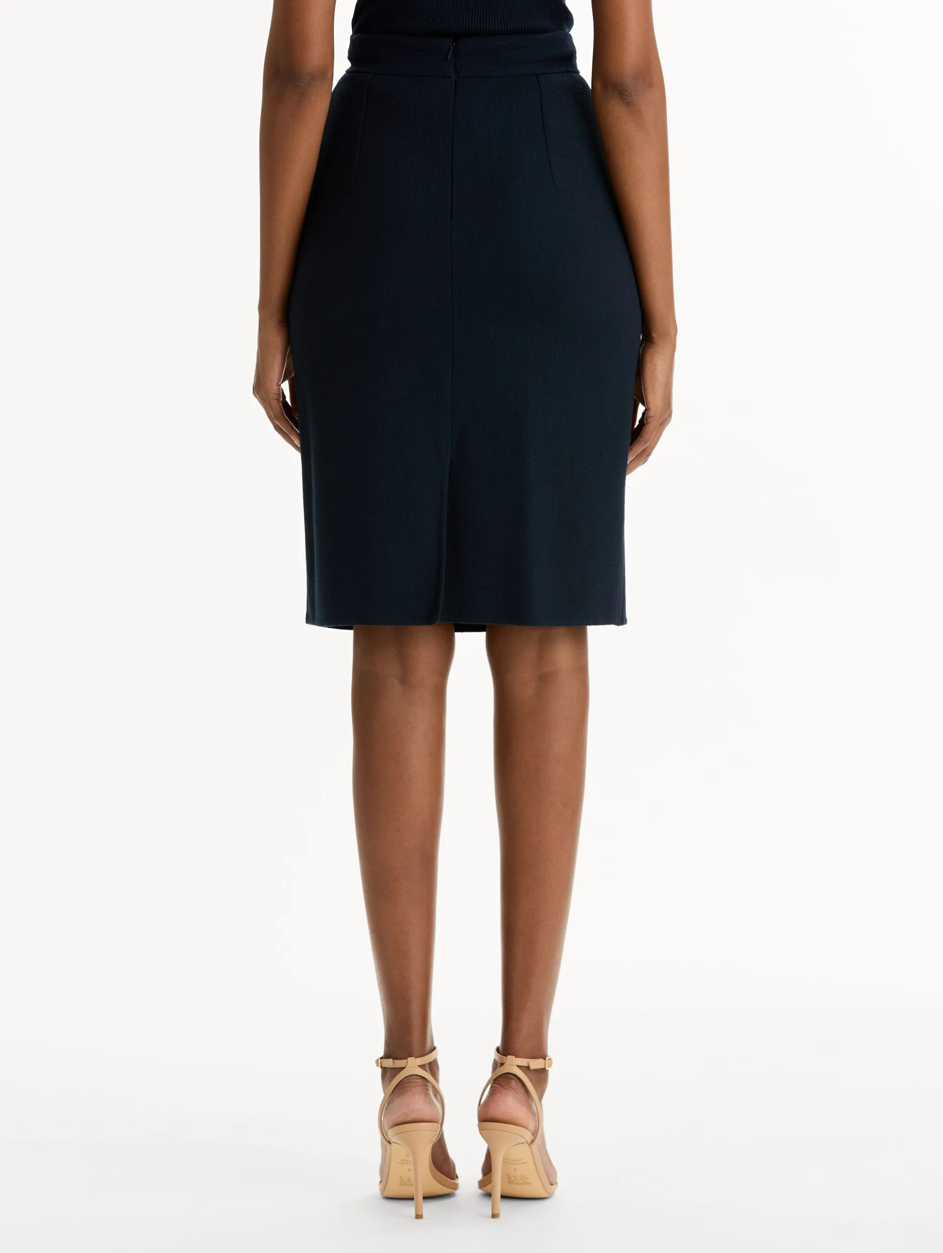 Wool-Blend Pencil Skirt sold by Oscar de la Renta product image thumbnail 3
